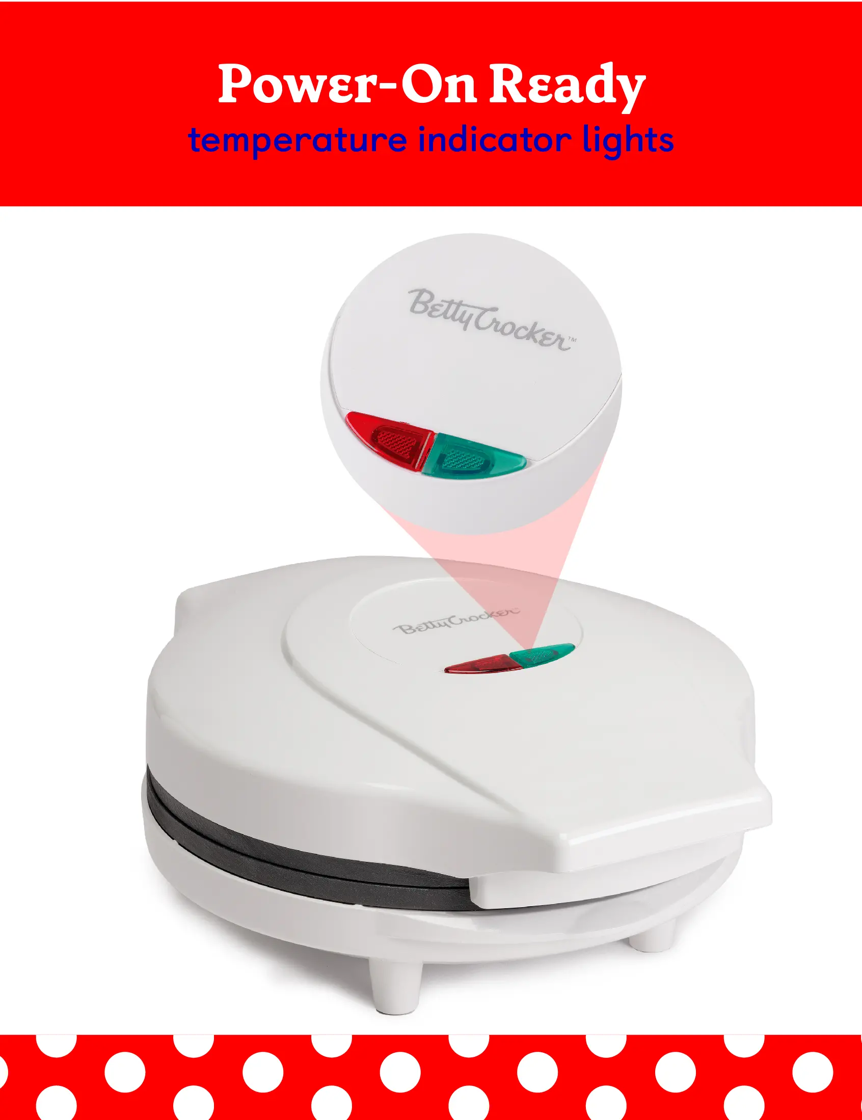 BC-4959CW Betty Crocker Pizza Maker and Electric Grill - White-4