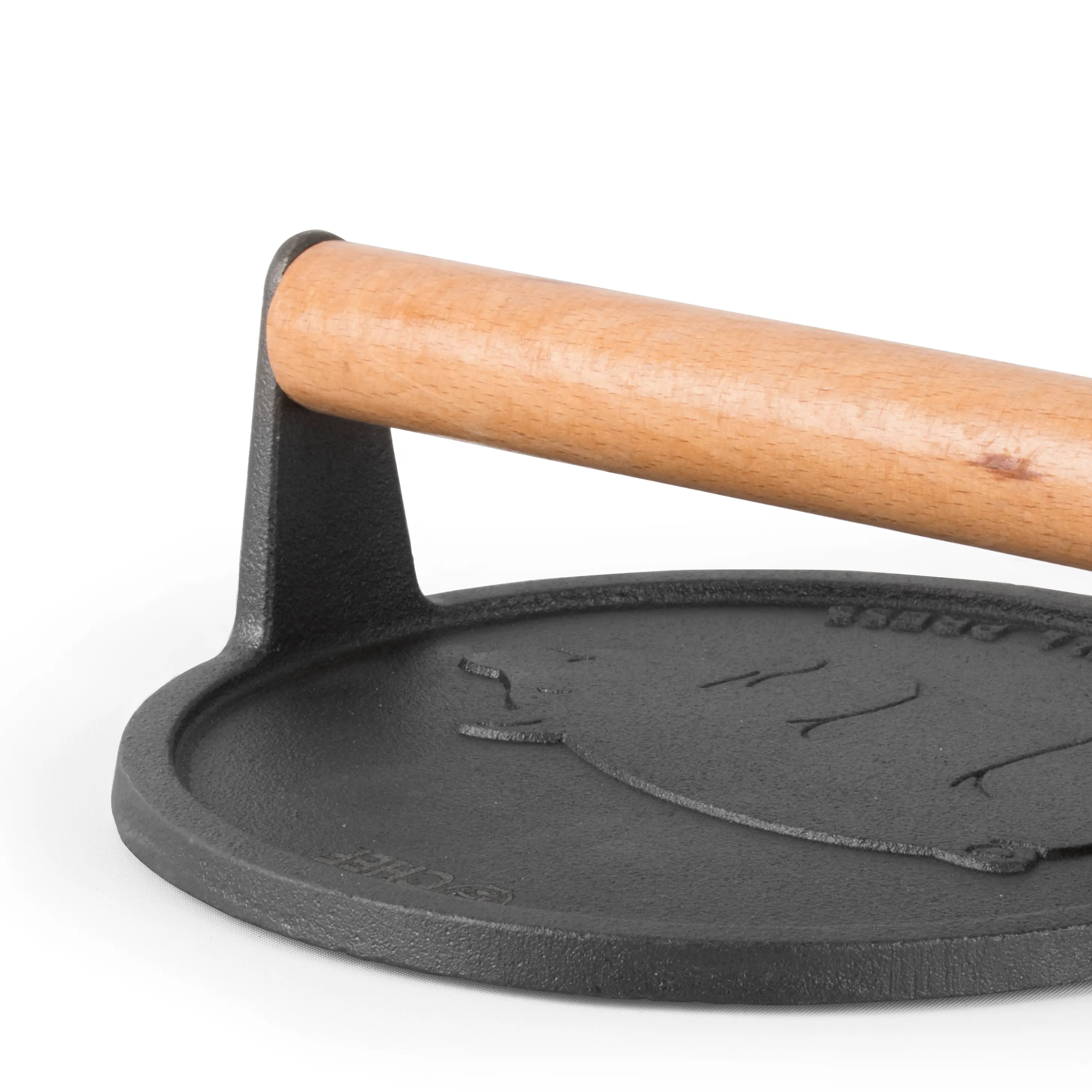 CHCI701 Commercial Chef Cast Iron 7inch Round Grill Press-4