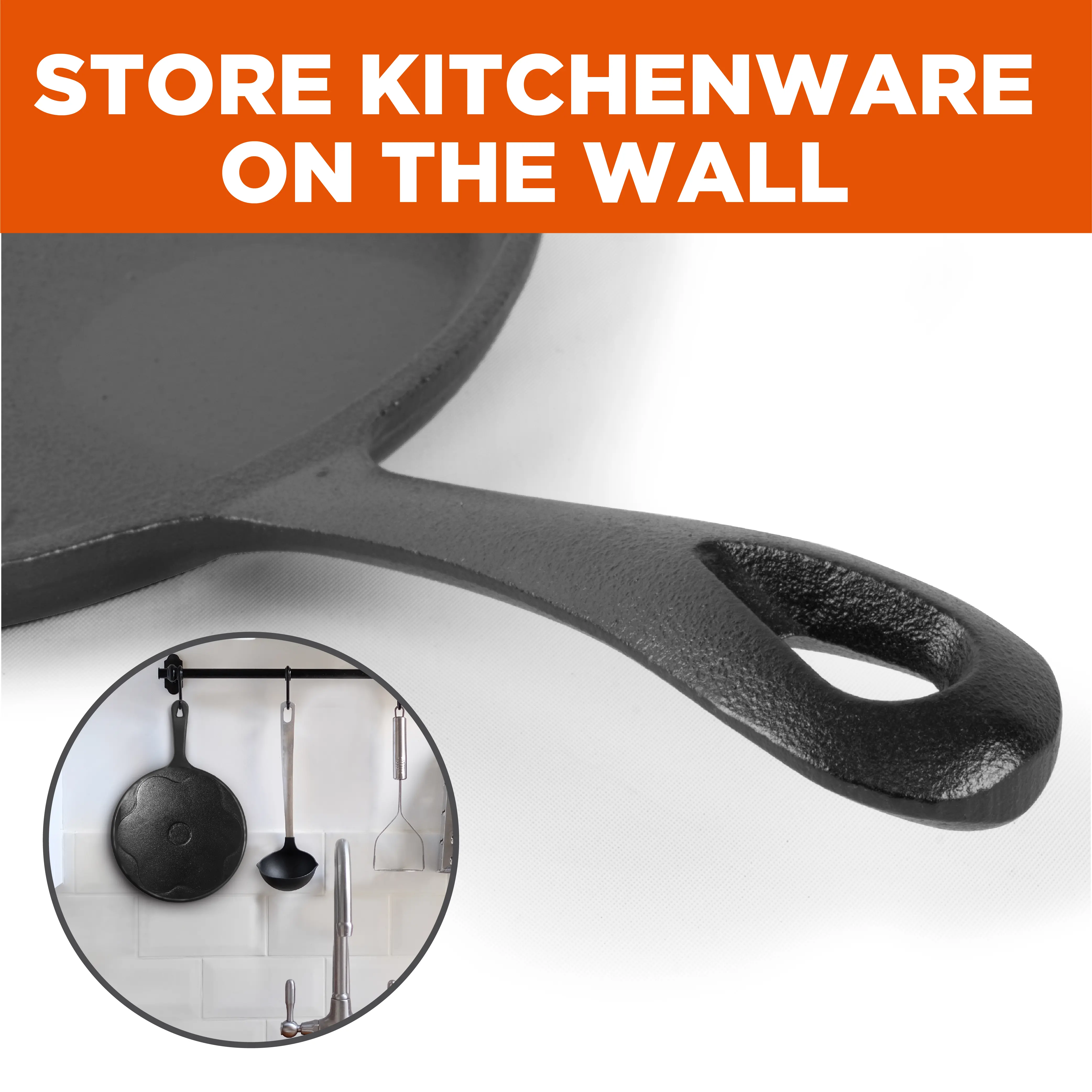 CHCI81012 Commercial Chef Cast Iron 3-Piece Griddle Set-2
