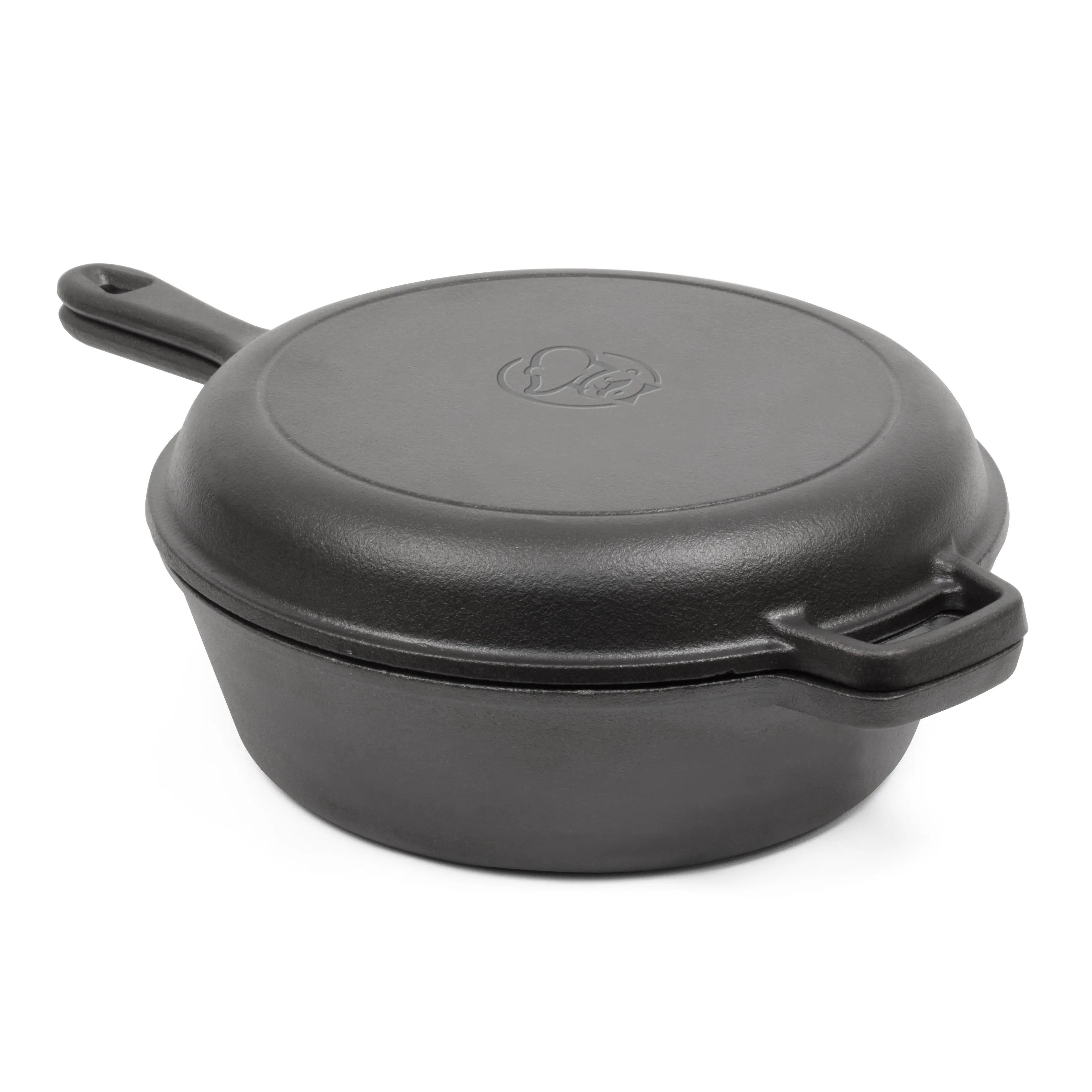 CHFL3CC Commercial Chef 3 Quart Dutch Oven with Skillet Lid-1