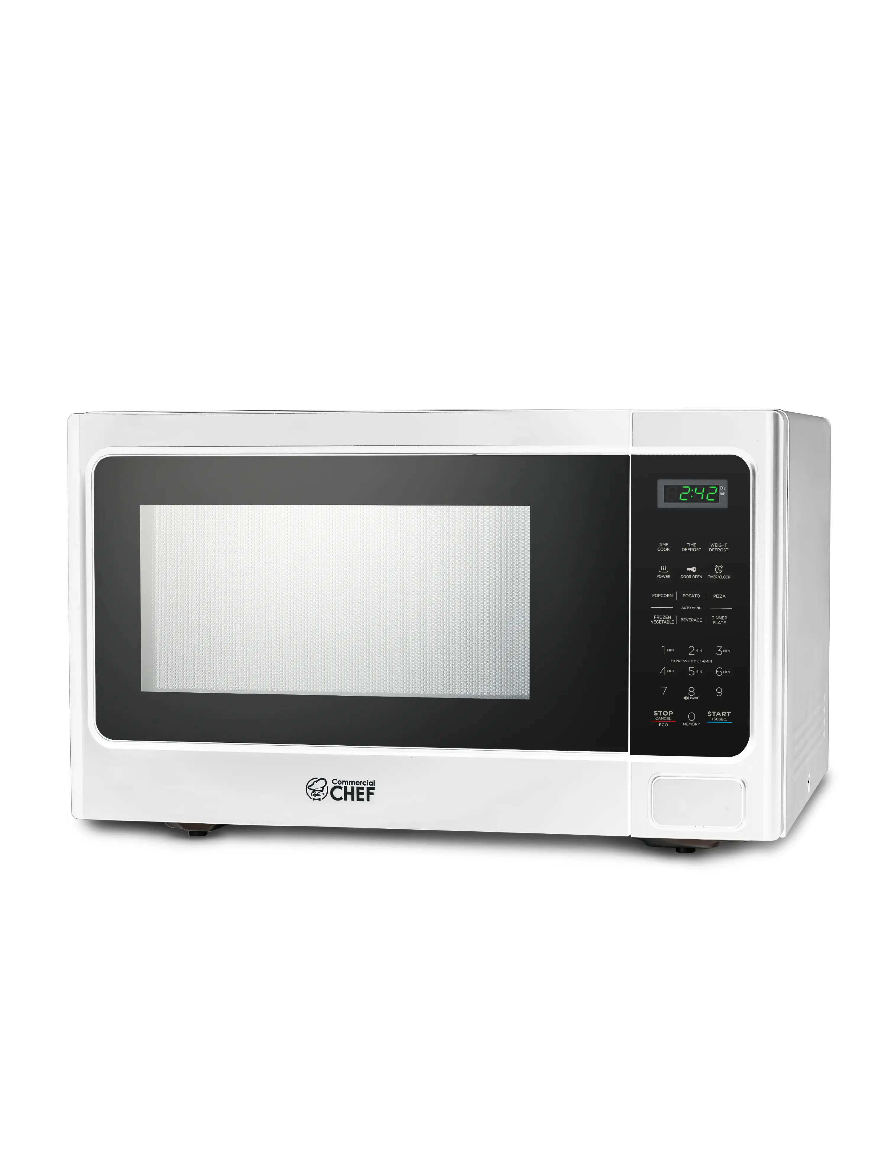 CHM13MW6 Commercial Chef 1.3 Cu Ft Countertop Microwave - White-1