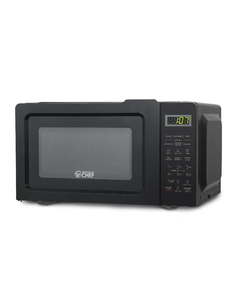Commercial Chef 0.7 Cu Ft Countertop Microwave - Black