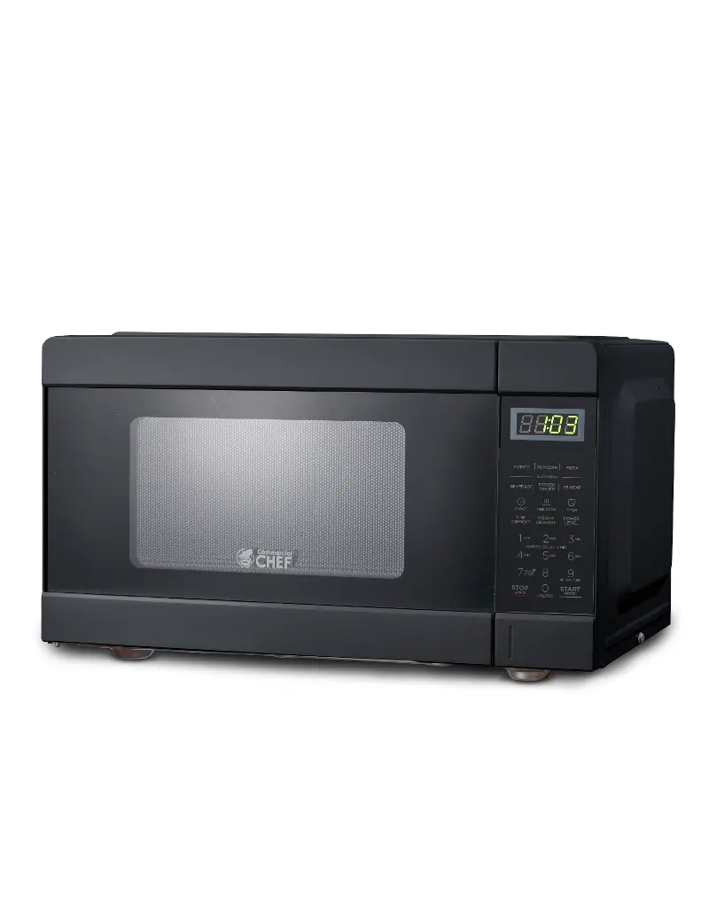 Commercial Chef 0.9 Cu Ft Countertop Microwave - Black