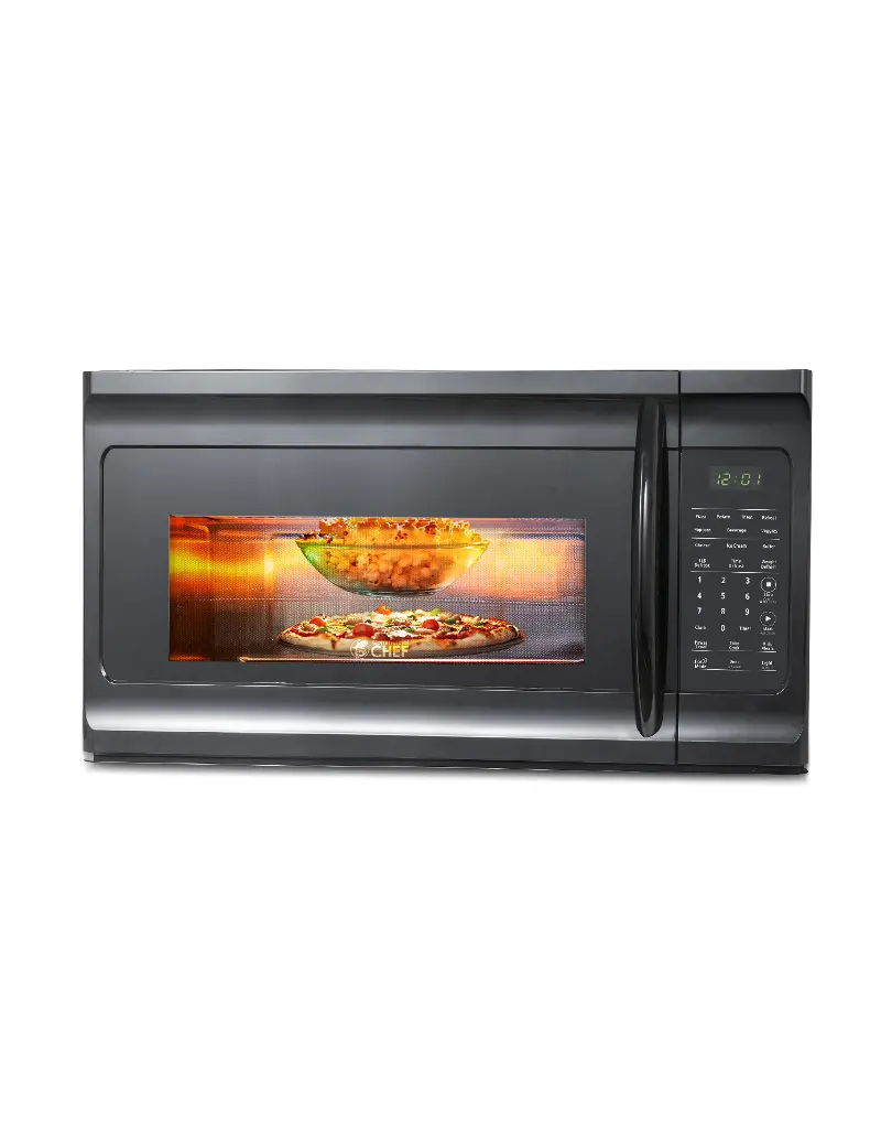 Commercial Chef 1.7 Cu. Ft. Over-The-Range Microwave - Black
