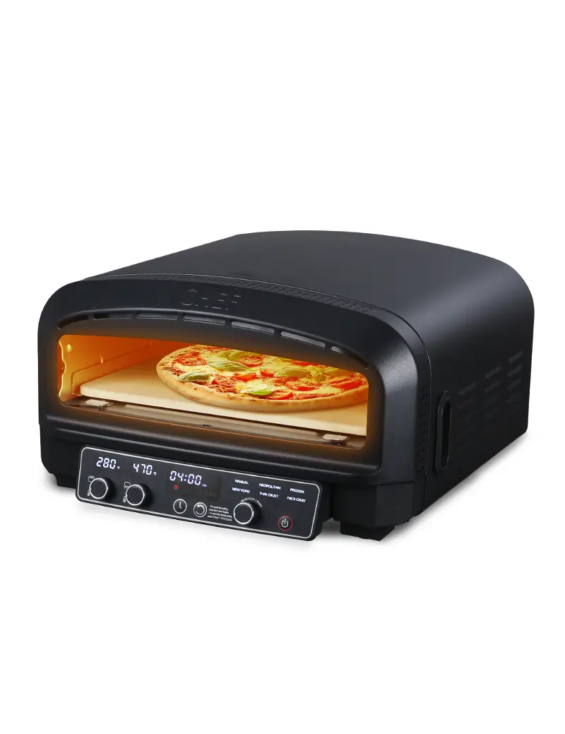 Commercial Chef Indoor Electric Pizza Oven - Black