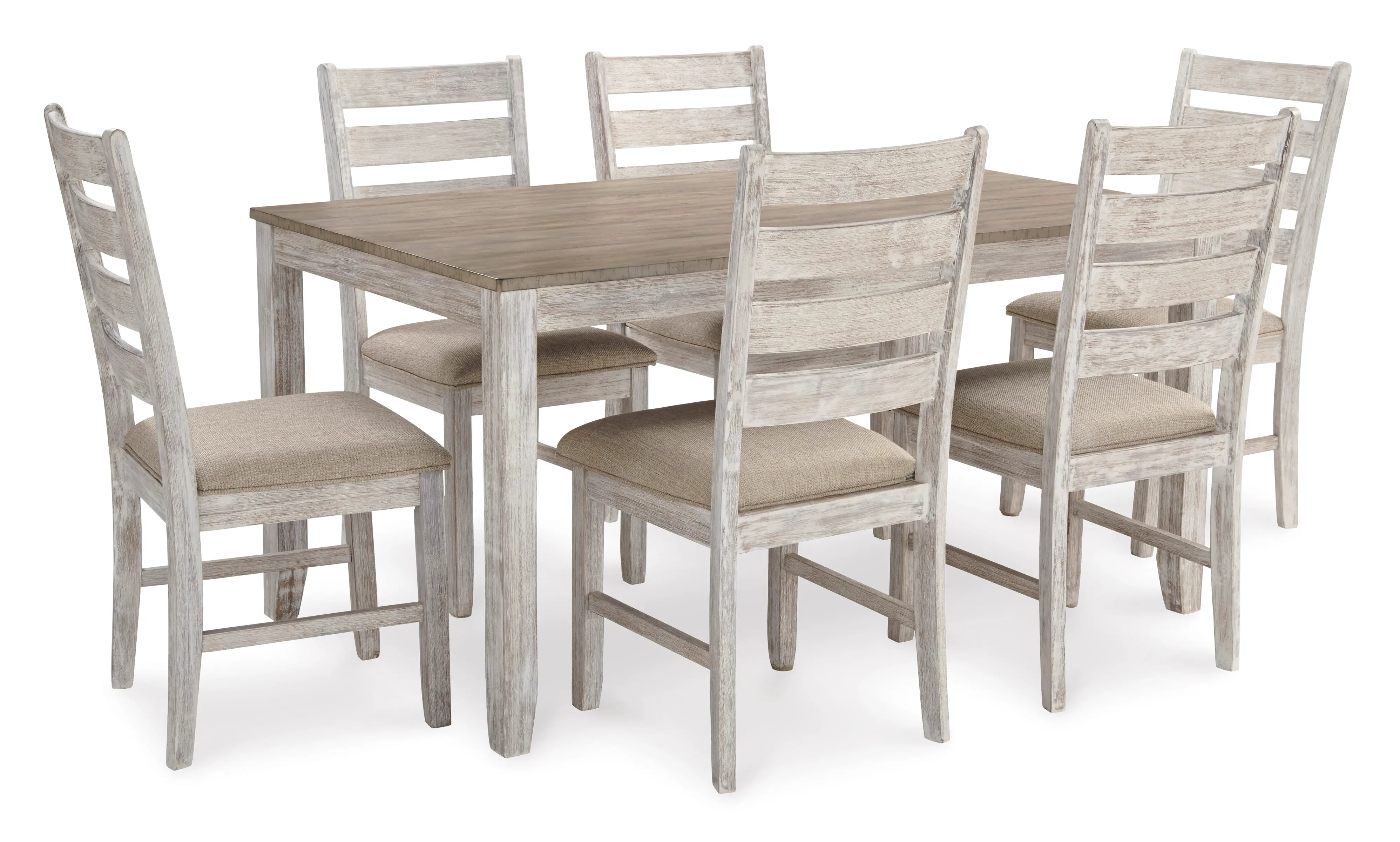 Maple Creek Gray 7 Piece Dining Set-1