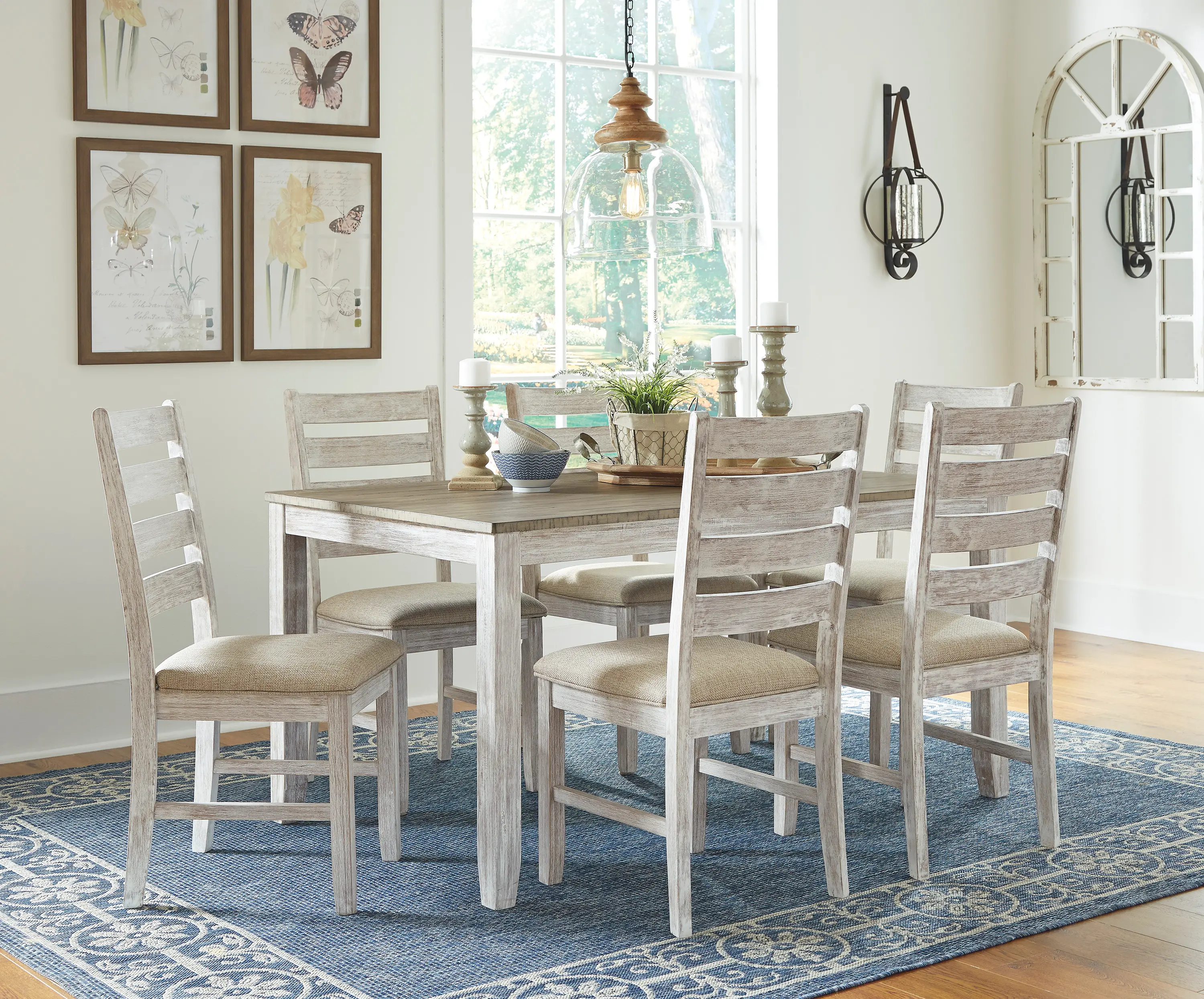 Maple Creek Gray 7 Piece Dining Set-2