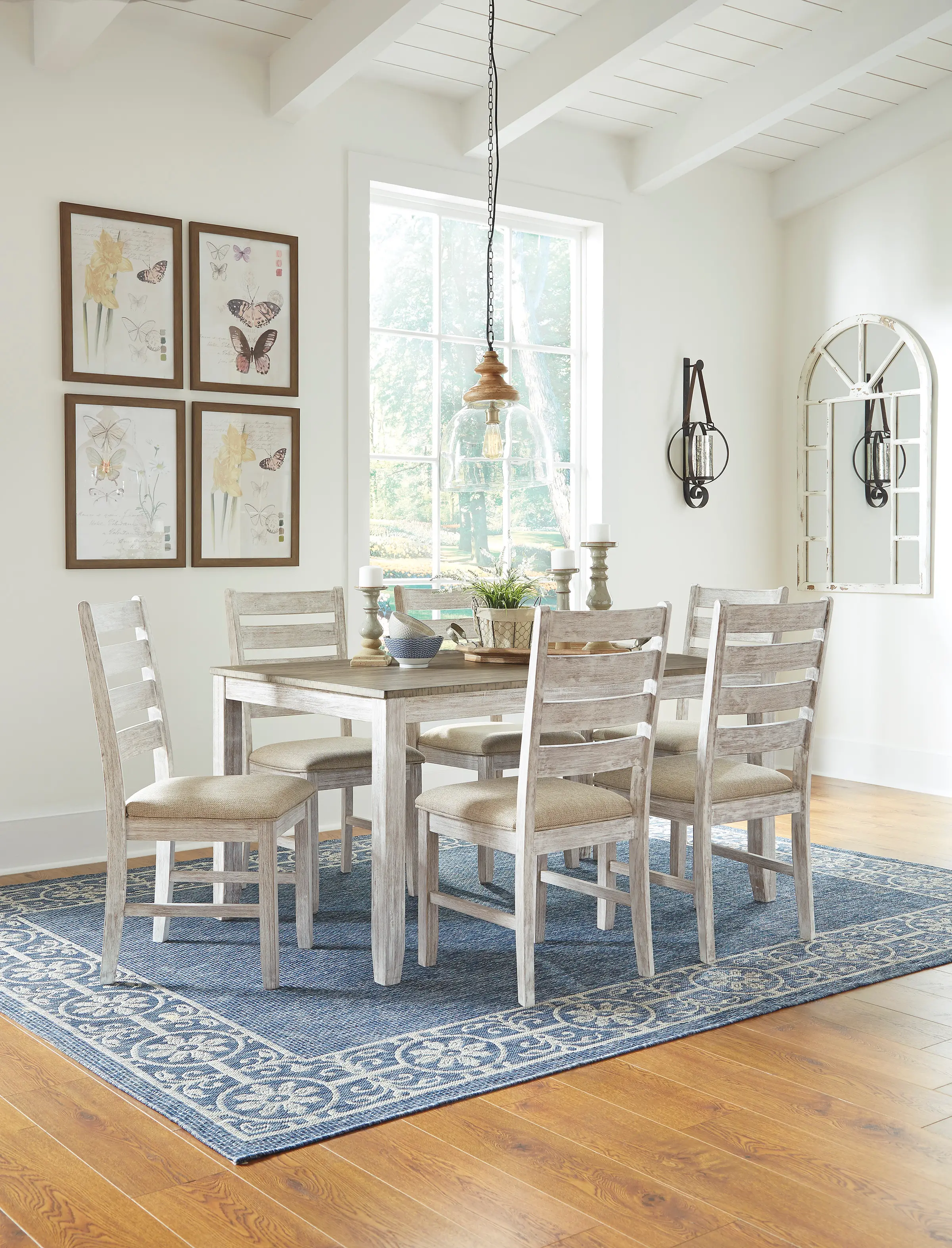 Maple Creek Gray 7 Piece Dining Set-4