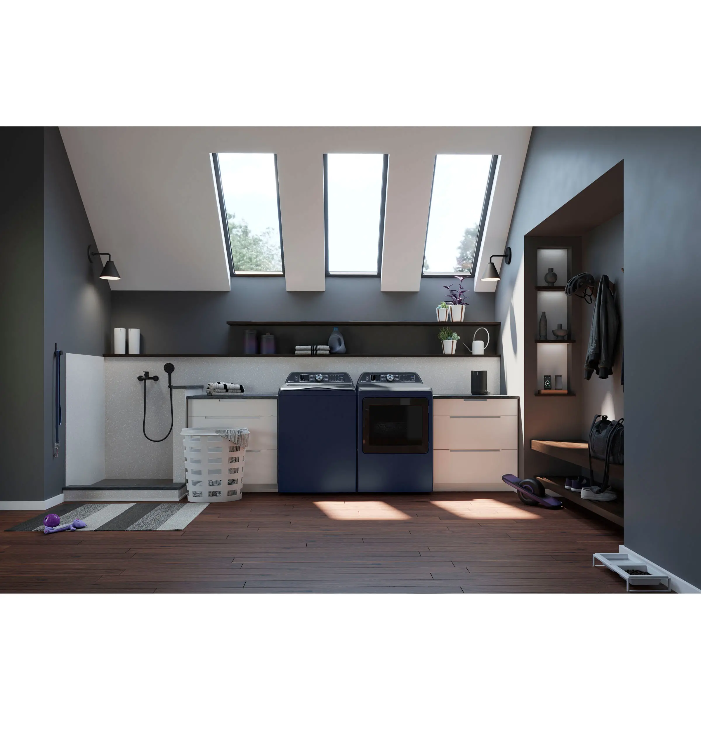 PTD80EBPTRS GE Profile 7.3 Cu Ft Smart Electric Dryer - Blue-4