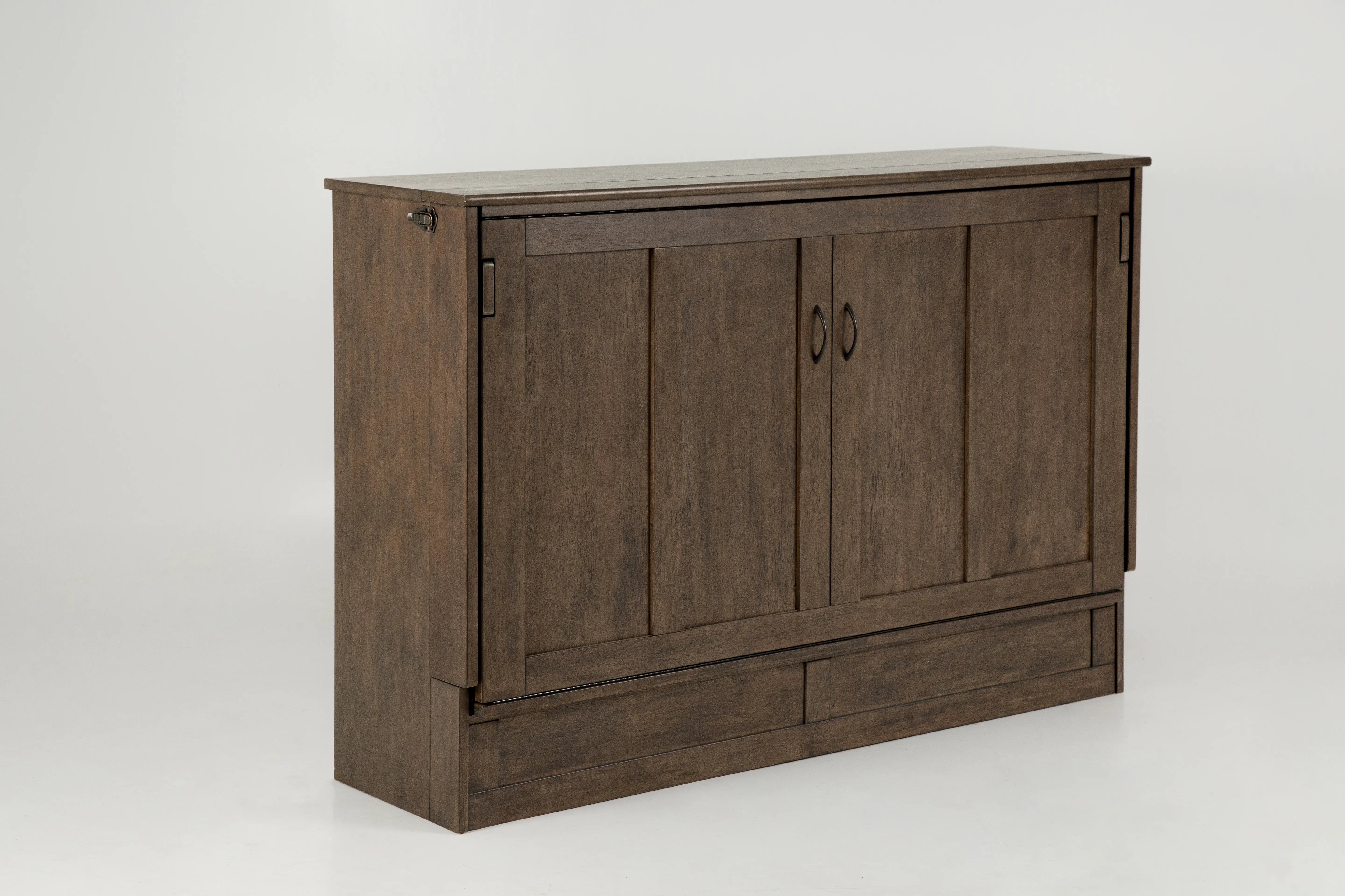 Murphy Express Brown Queen Cabinet Bed-3