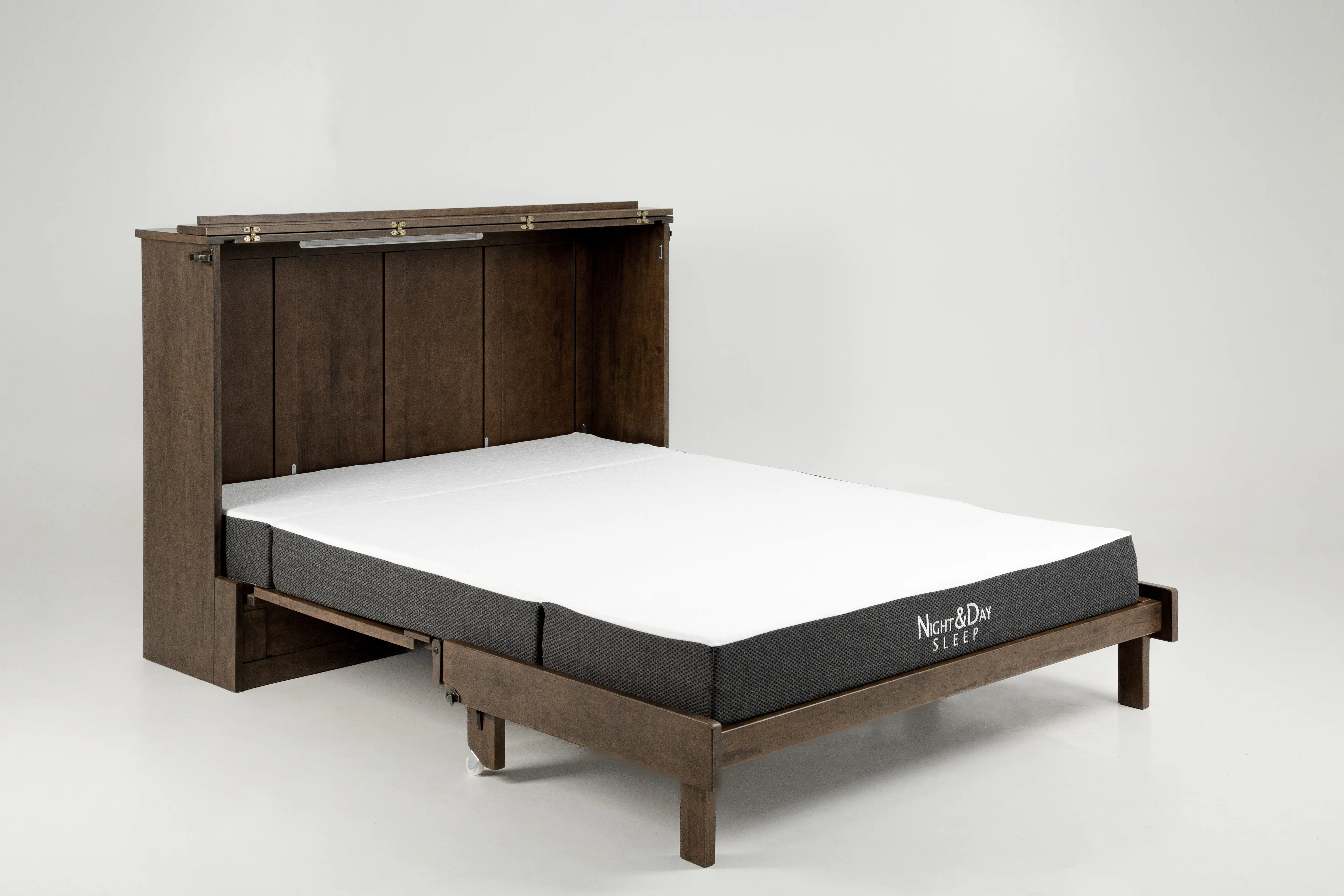 Murphy Express Brown Full Cabinet Bed-1