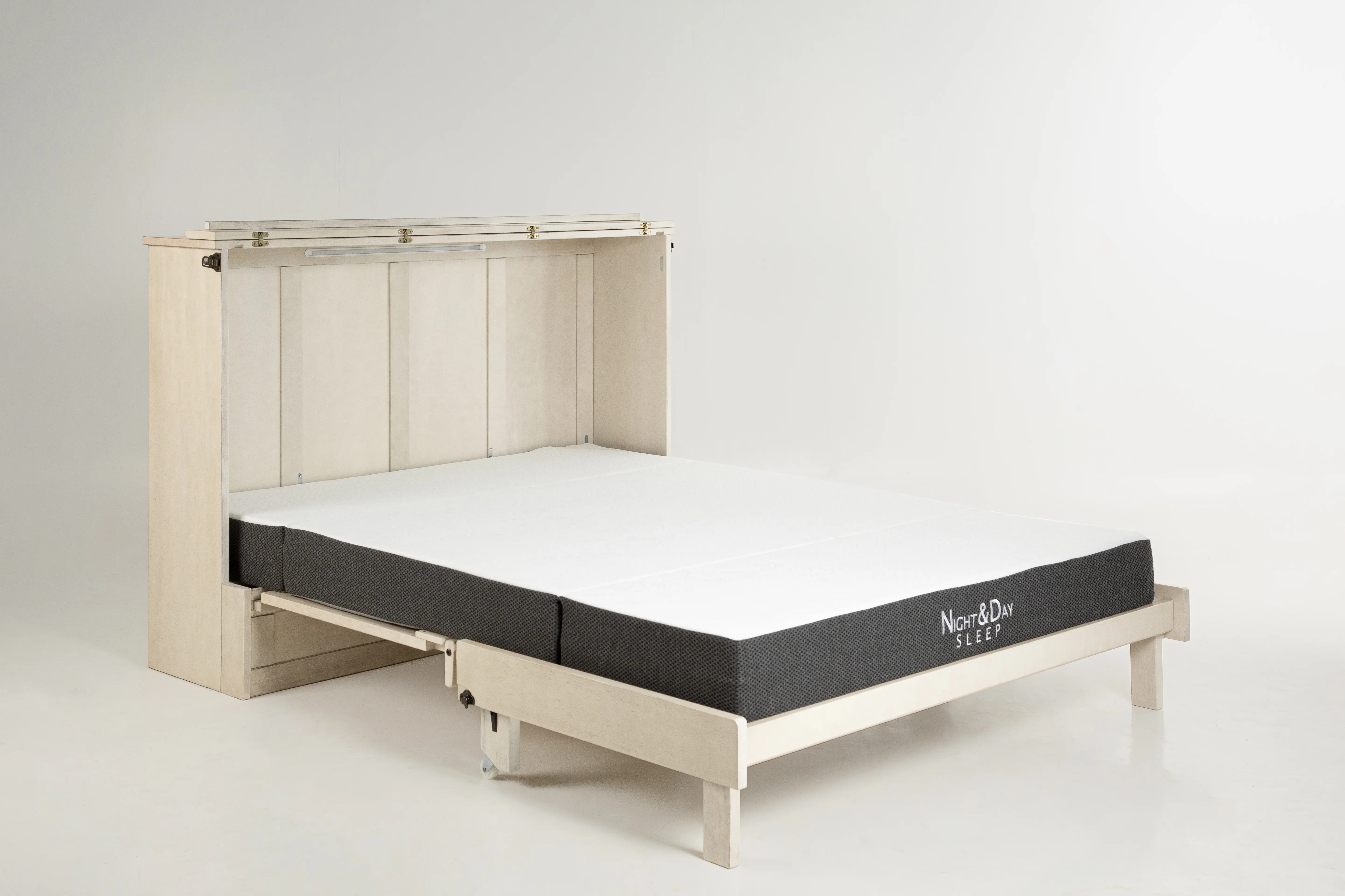 Murphy Express White Full Cabinet Bed-1