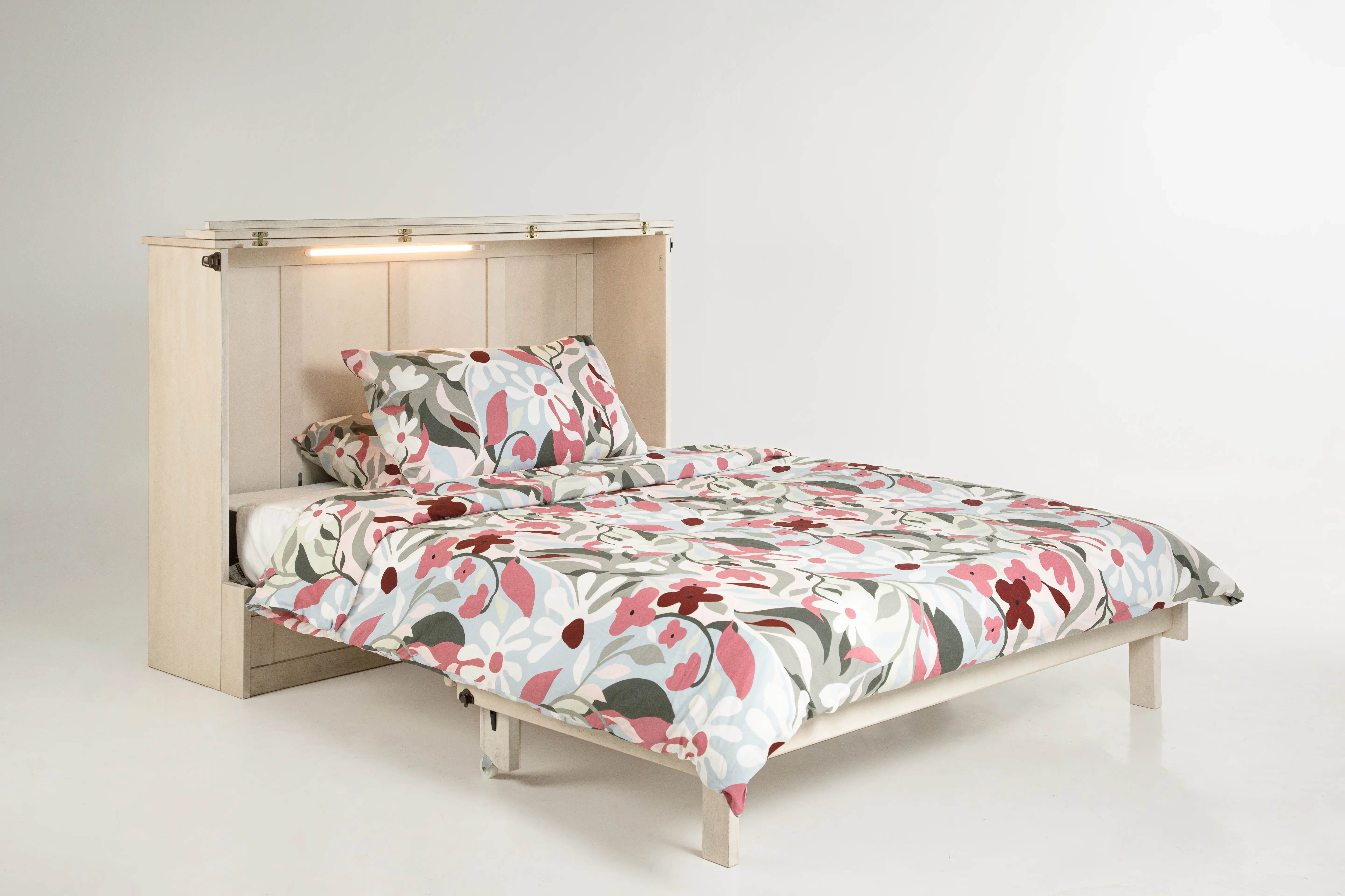 Murphy Express White Full Cabinet Bed-5