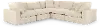 Harpo White 5-Piece Sectional