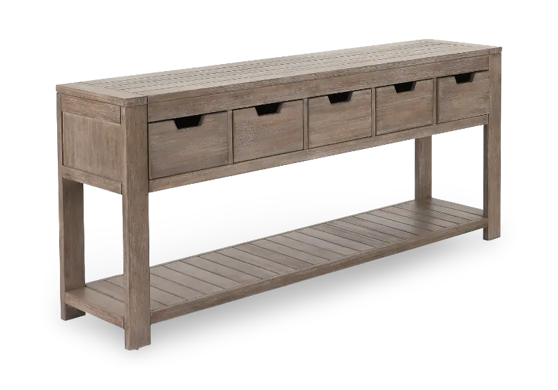 Laguna Brown Patio Console