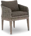 Laguna Brown Wicker Patio Dining Armchair