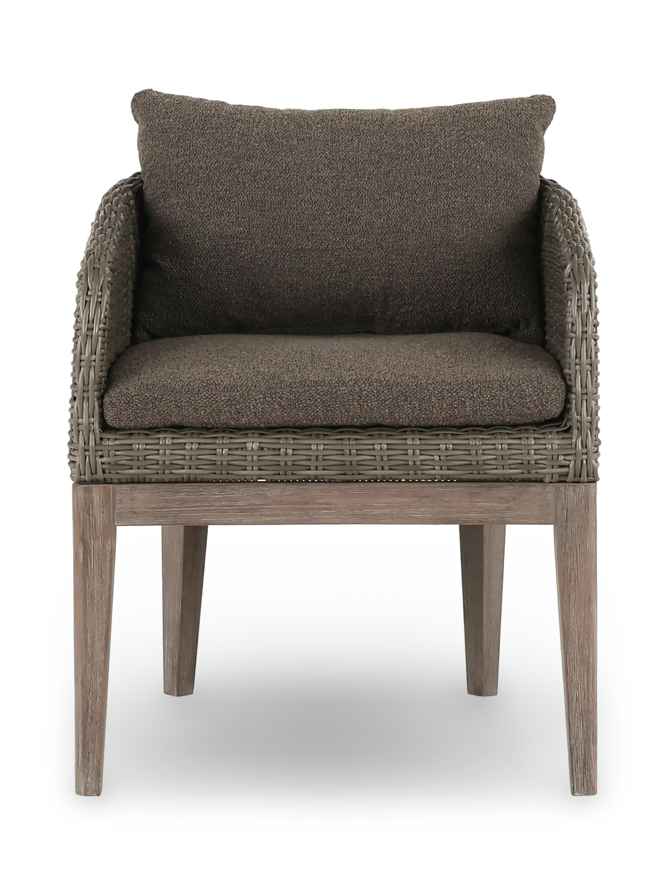 Laguna Brown Wicker Patio Dining Armchair-4