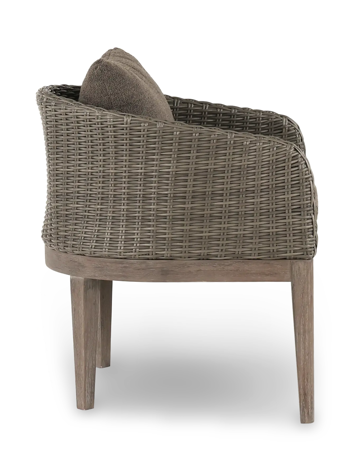 Laguna Brown Wicker Patio Dining Armchair-5