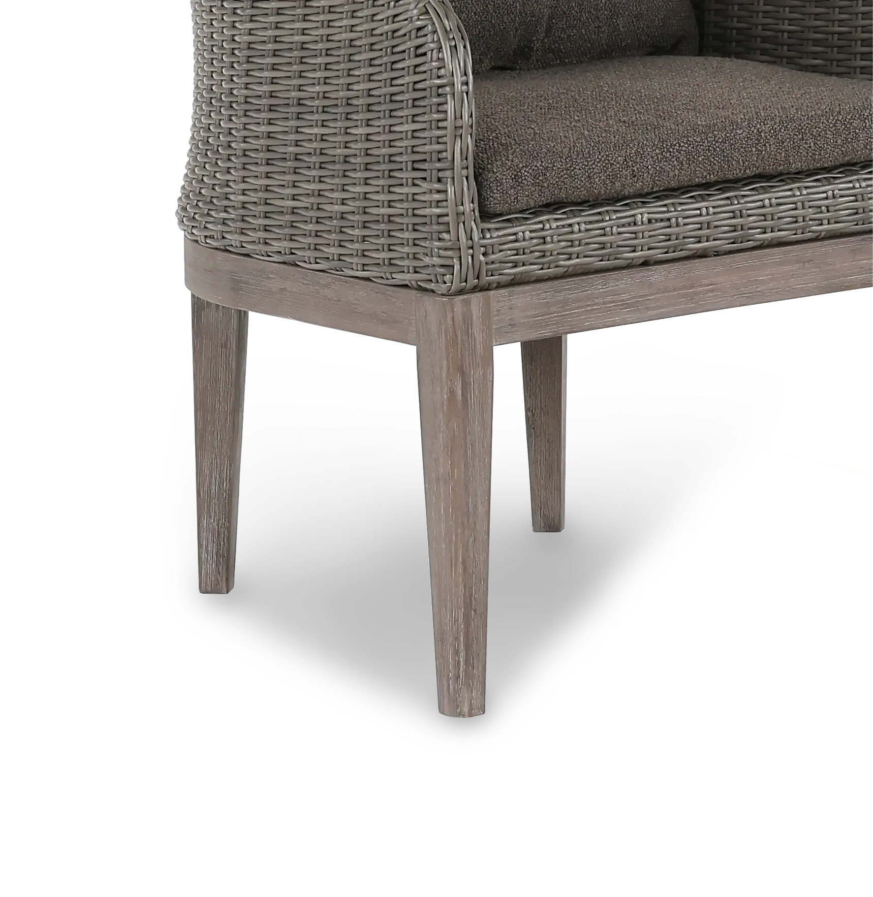 Laguna Brown Wicker Patio Dining Armchair-7