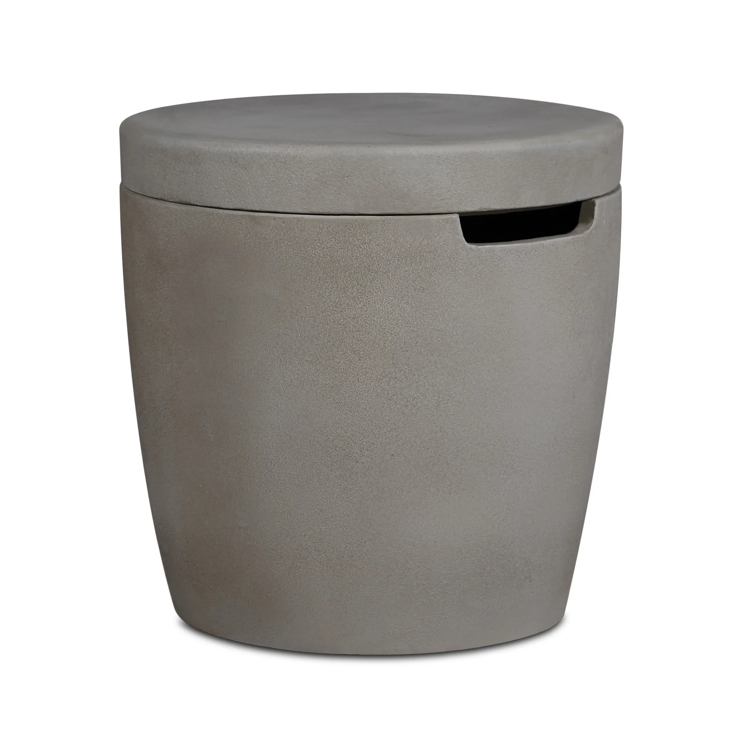 133-SHD Eldora Round Shade Concrete Propane Tank Cover and Side Table-1