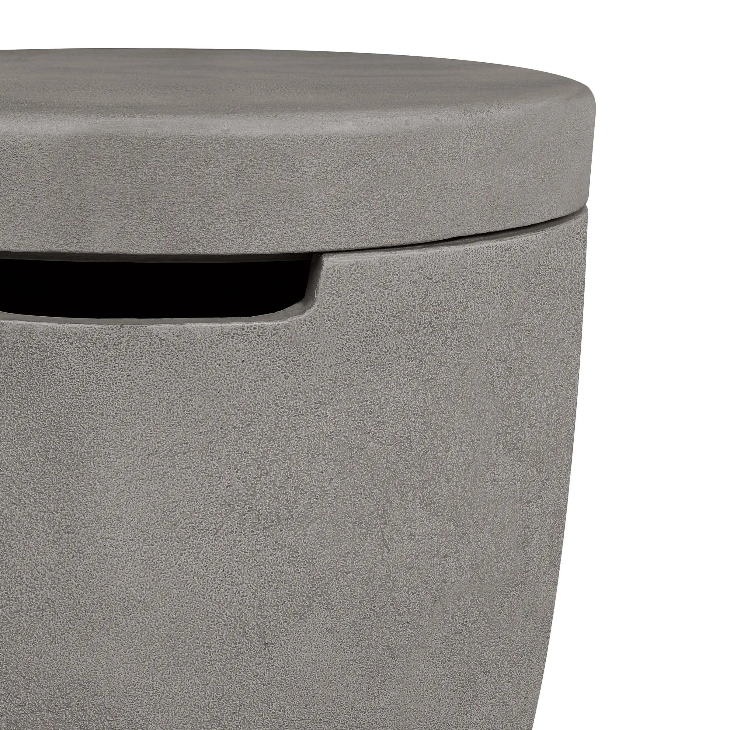 133-SHD Eldora Round Shade Concrete Propane Tank Cover and Side Table-6