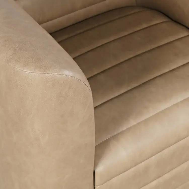 GT Sand Faux Leather Swivel Chair-5
