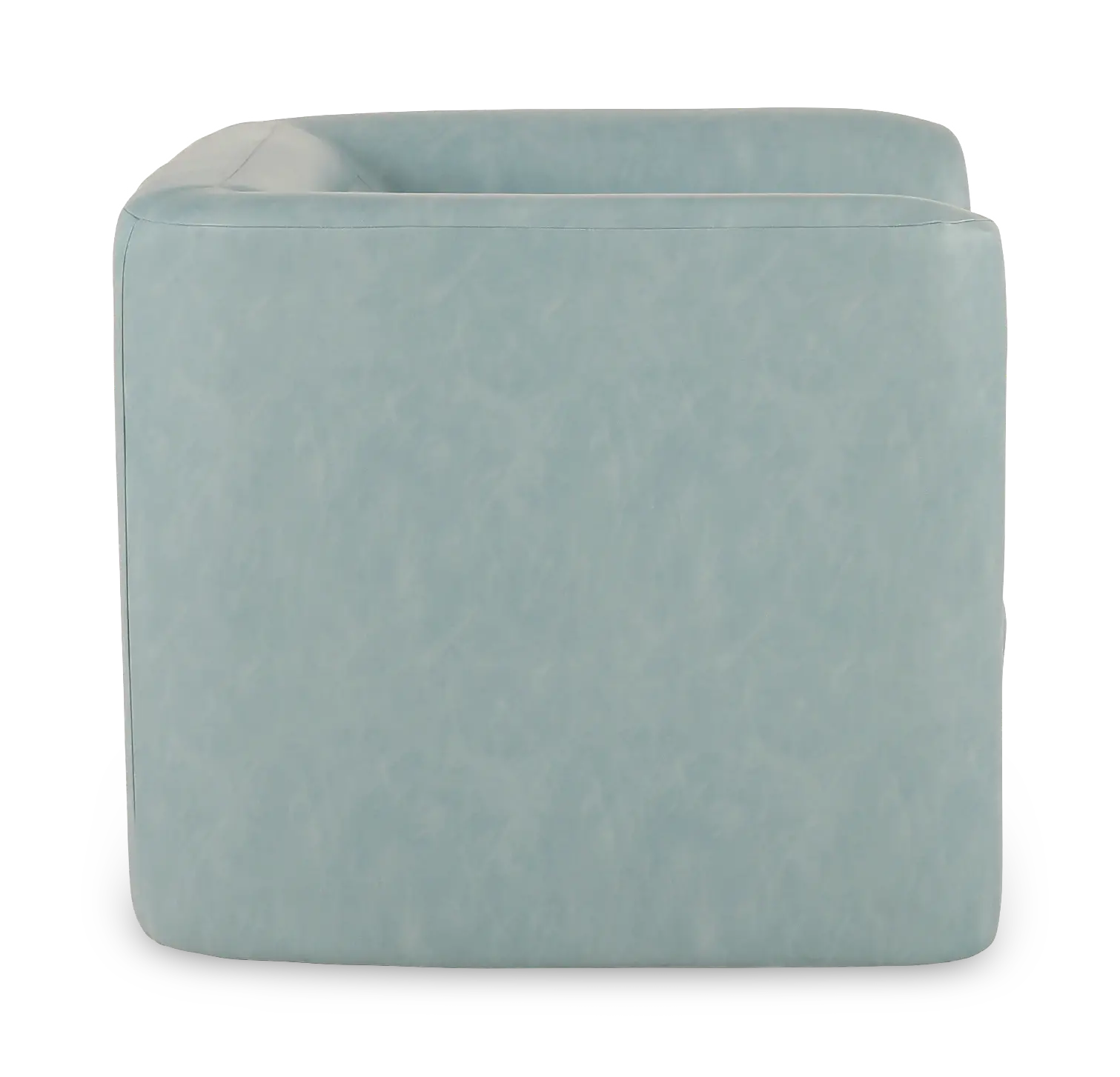 GT Aqua Blue Faux Leather Swivel Chair-5