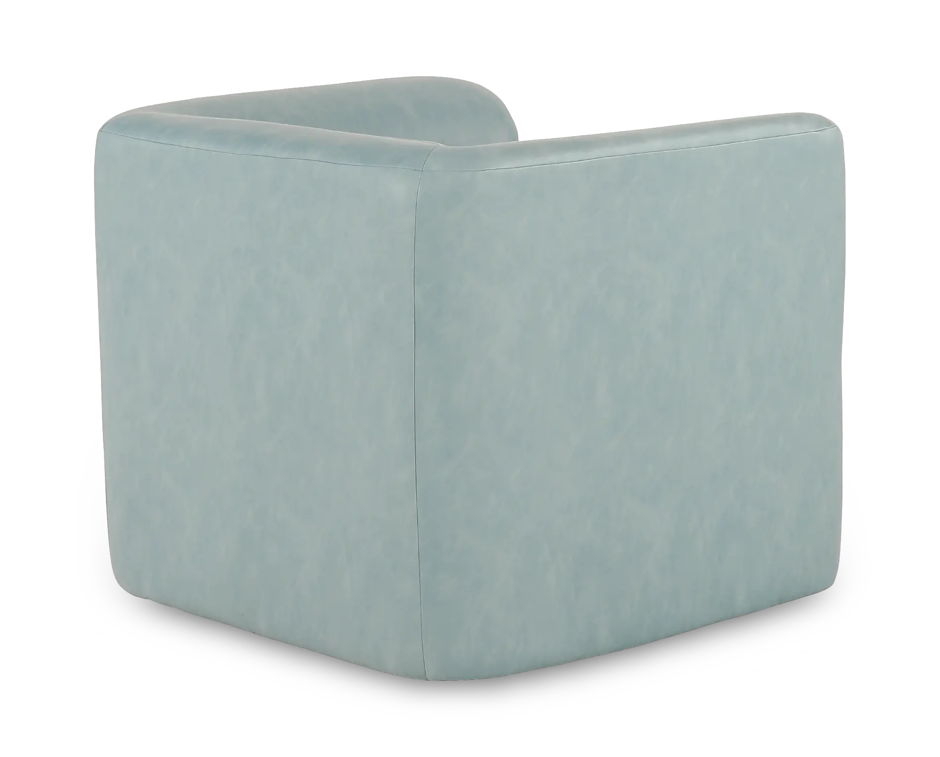 GT Aqua Blue Faux Leather Swivel Chair-6