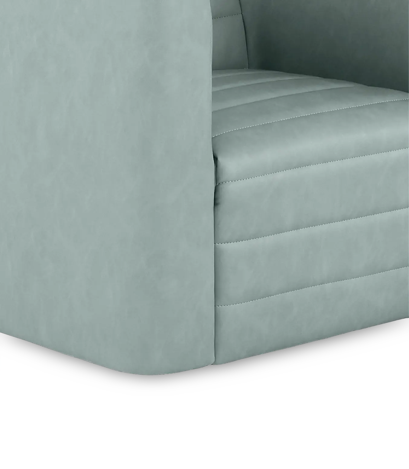 GT Aqua Blue Faux Leather Swivel Chair-7