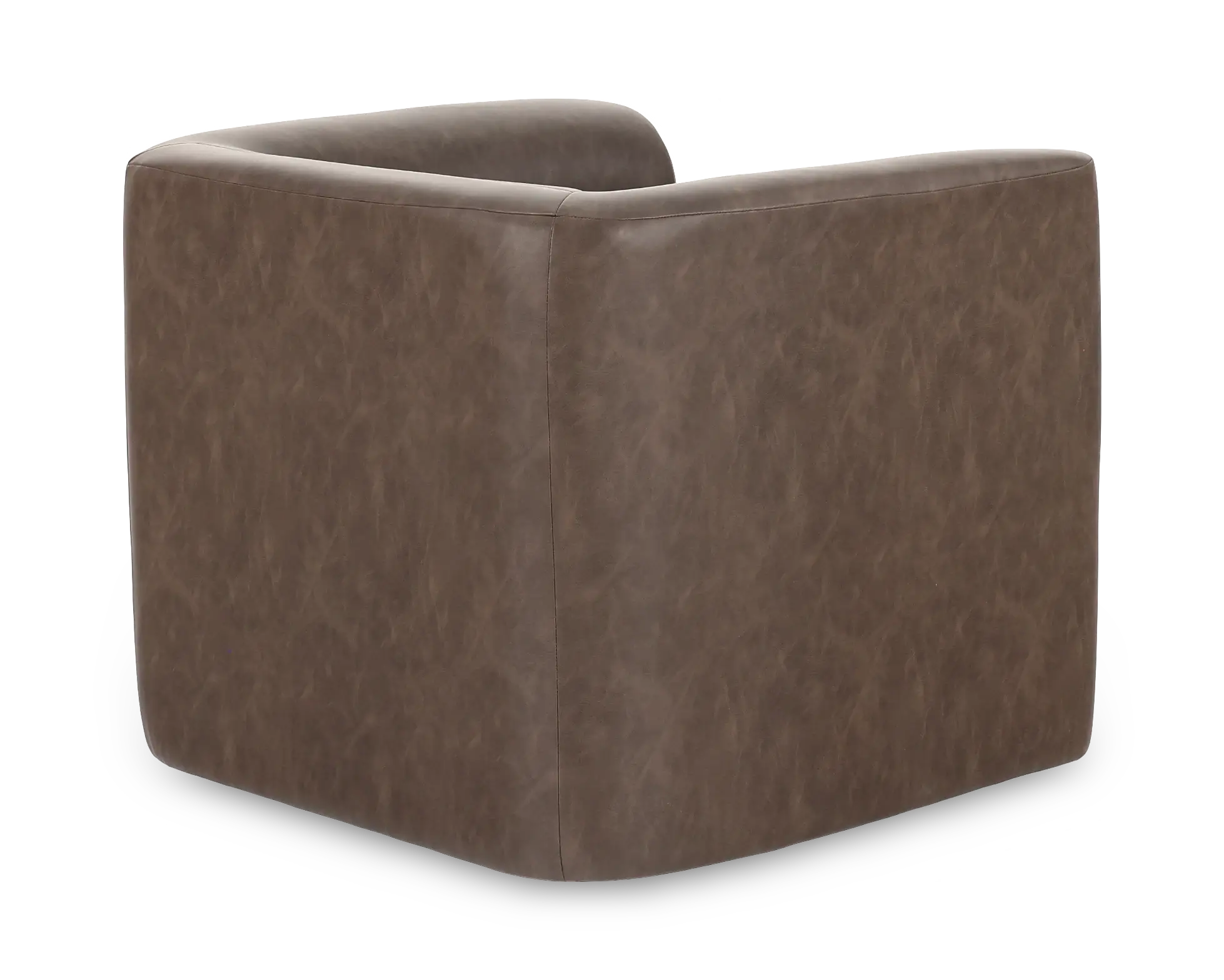 GT Dark Brown Faux Leather Swivel Chair-6