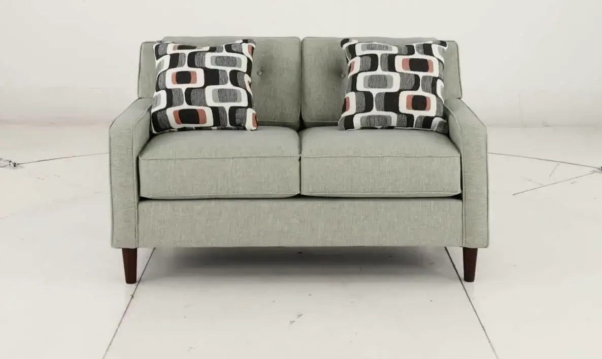 JOYLOV/MIST Joyce Kiwi Green Upholstered Loveseat-10