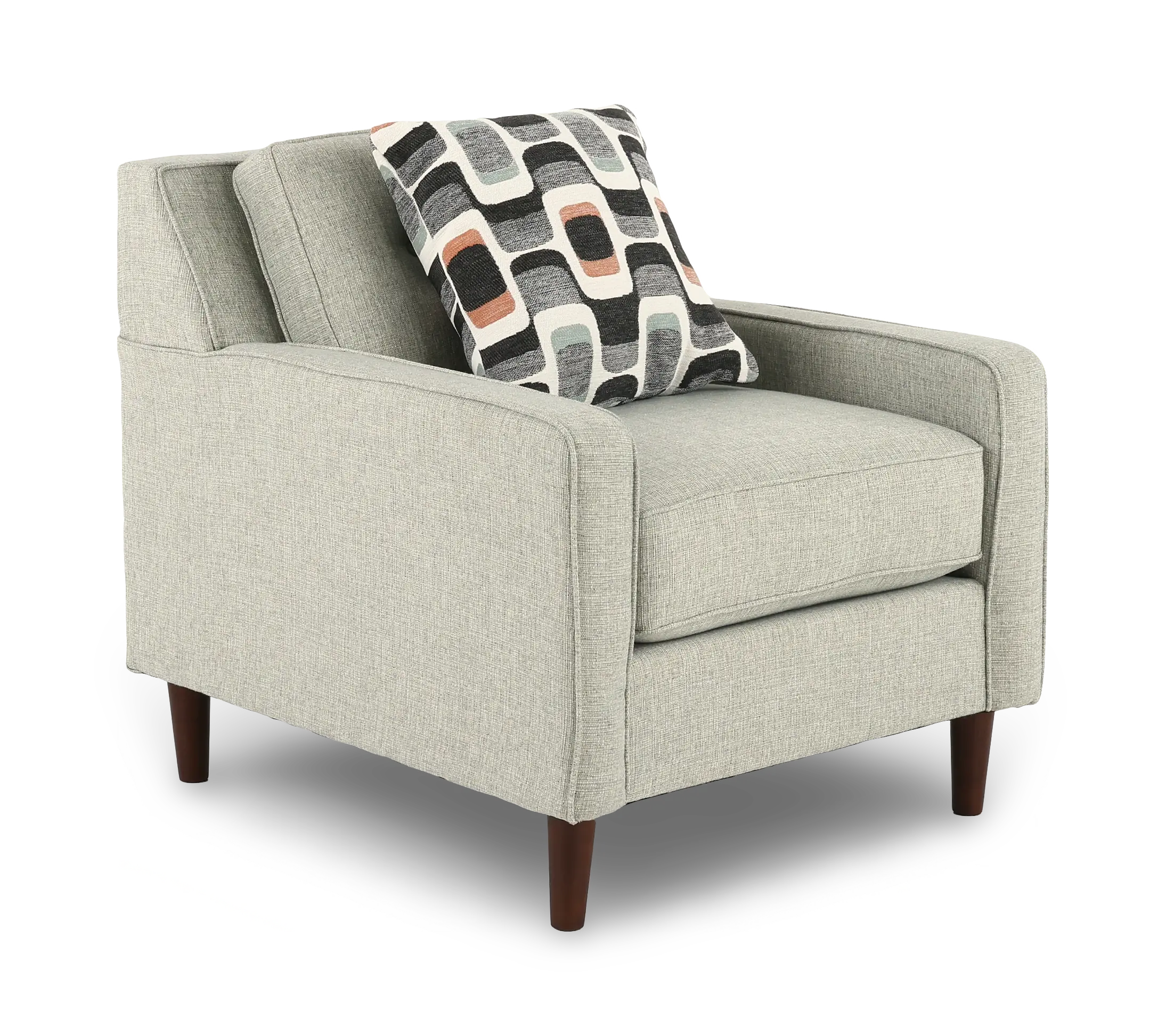 JOYCHA/MIST Joyce Kiwi Green Upholstered Accent Chair-1