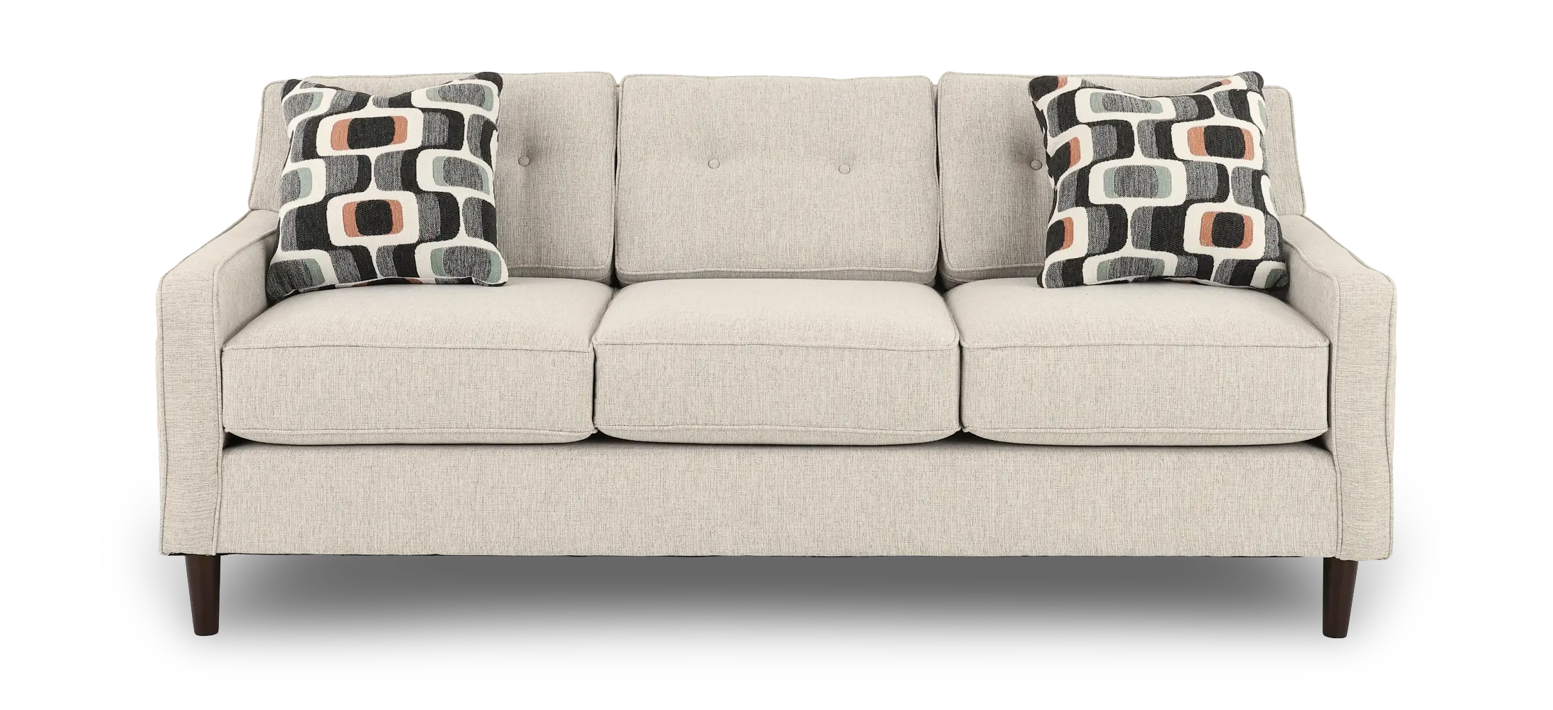 JOYSOF/PEPPER Joyce Beige Upholstered Sofa-4