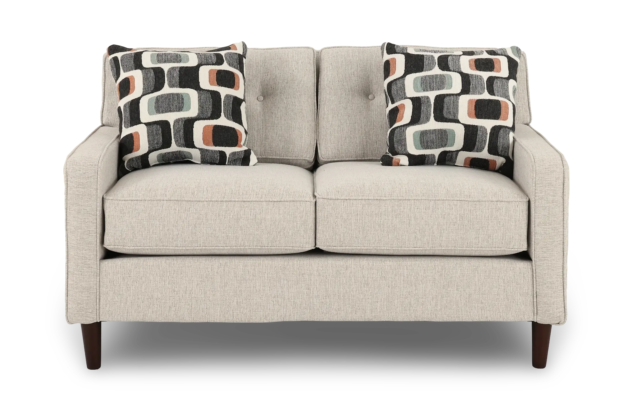 JOYLOV/PEPPER Joyce Beige Upholstered Loveseat-4