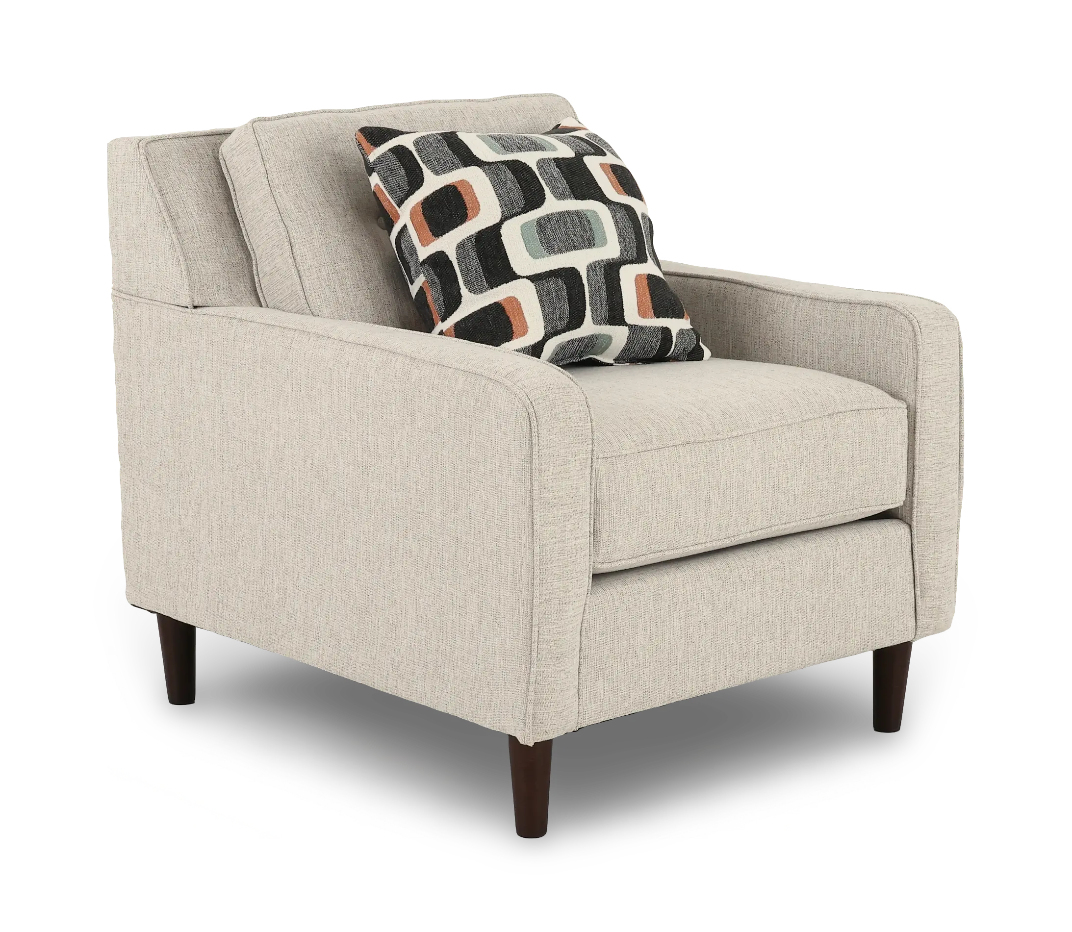JOYCHA/PEPPER Joyce Beige Upholstered Accent Chair-1