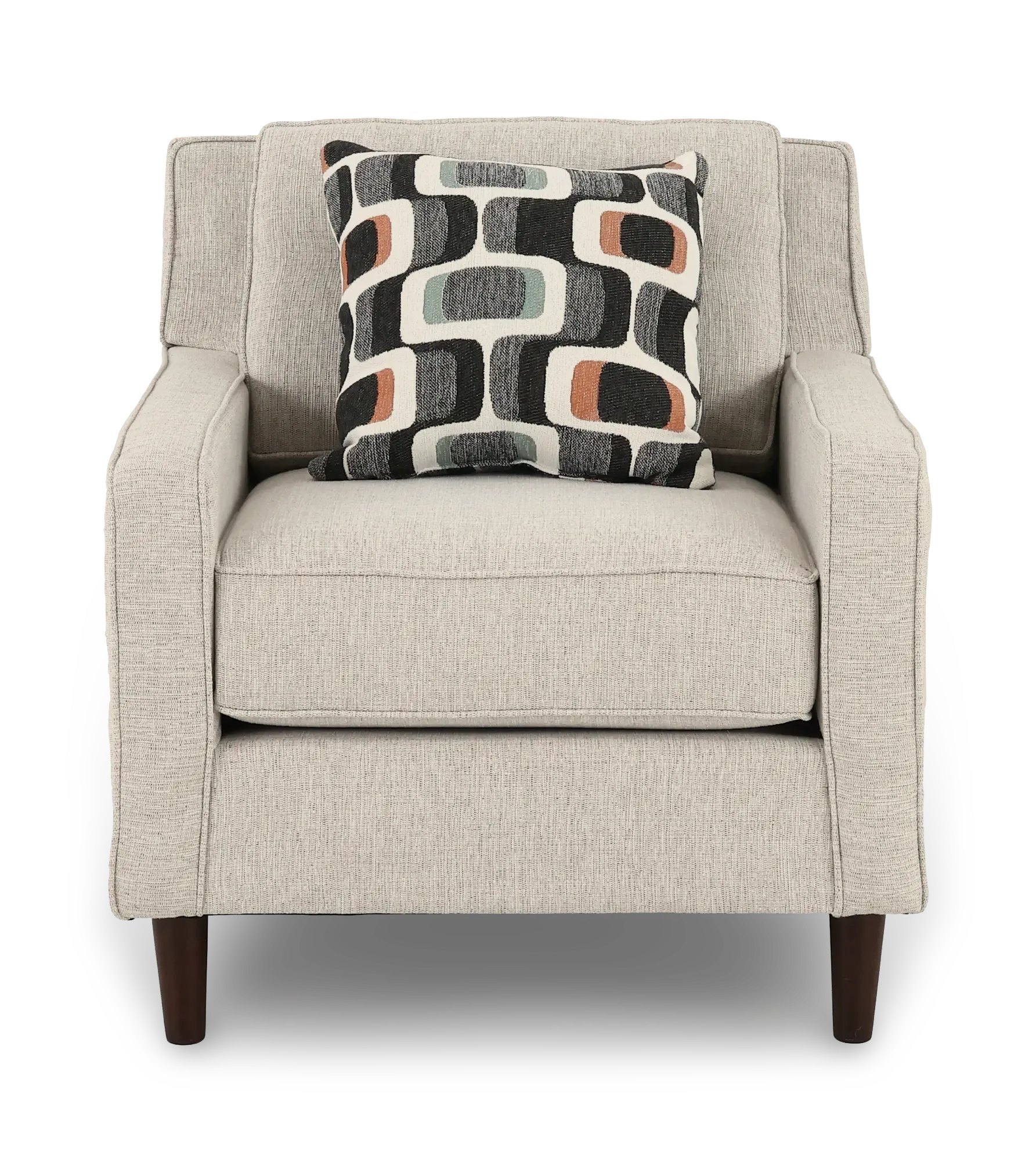 JOYCHA/PEPPER Joyce Beige Upholstered Accent Chair-4