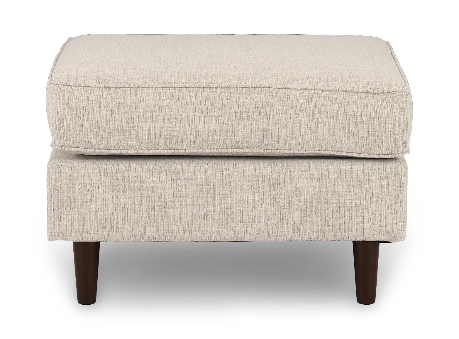JOYOTT/PEPPER Joyce White Upholstered Ottoman-4