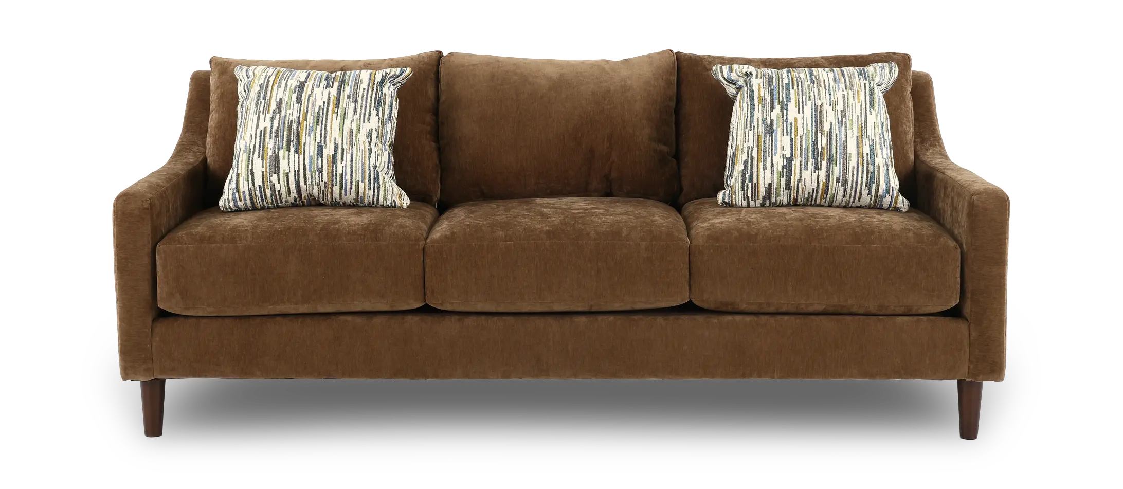 PAMSOF/MAHOGANY Pamela Mahogany Brown Sofa-4