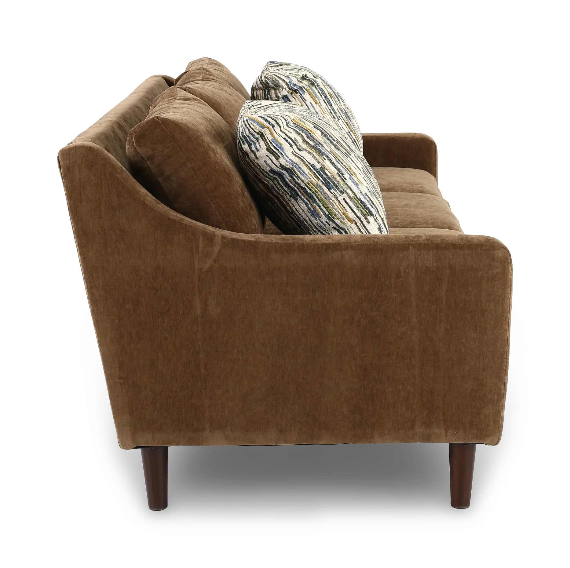 PAMSOF/MAHOGANY Pamela Mahogany Brown Sofa-5