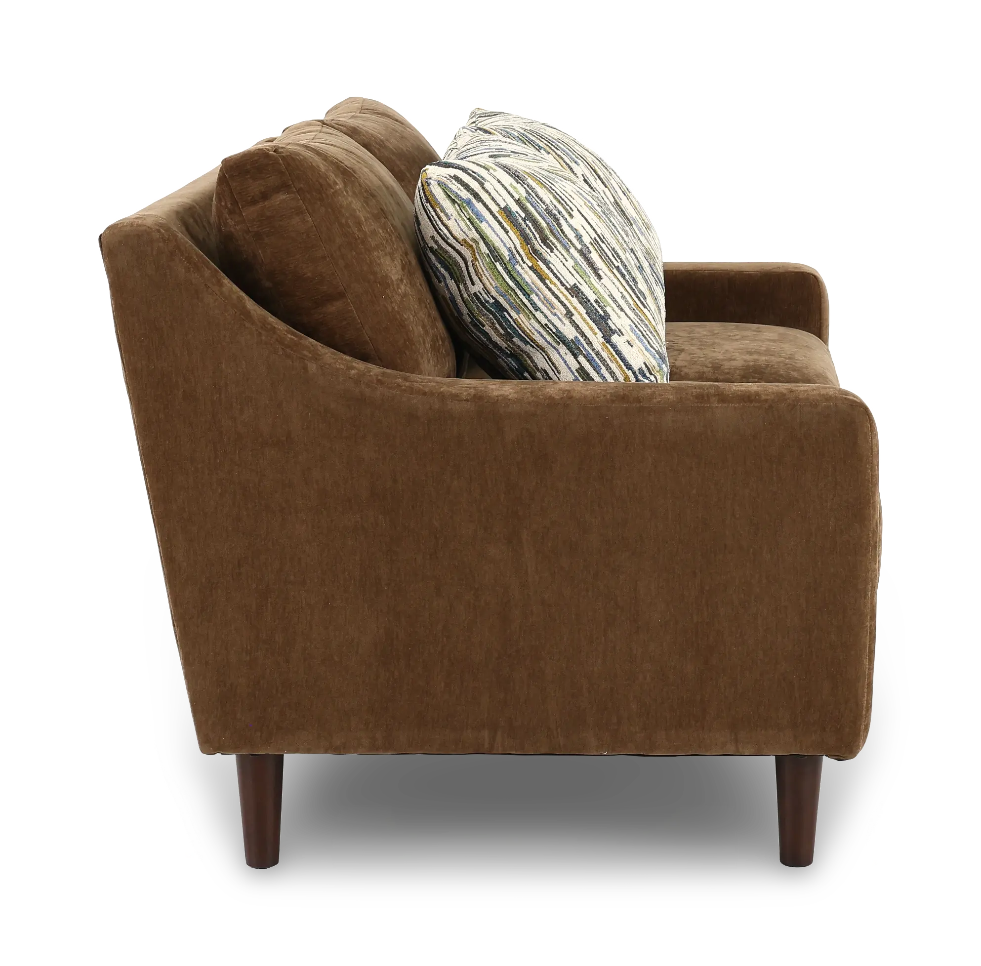 PAMLOV/MAHOGANY Pamela Mahogany Brown Loveseat-5