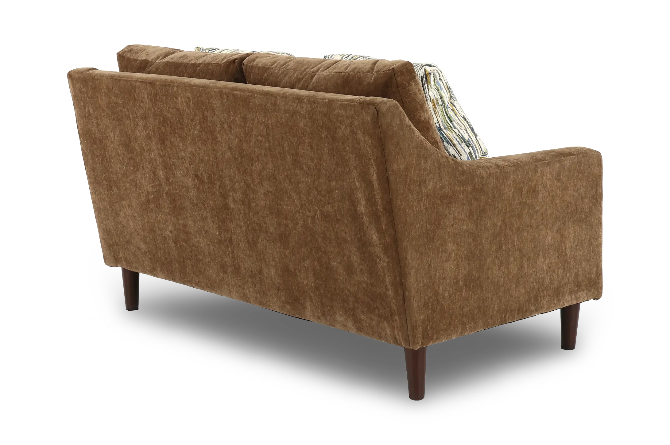 PAMLOV/MAHOGANY Pamela Mahogany Brown Loveseat-6