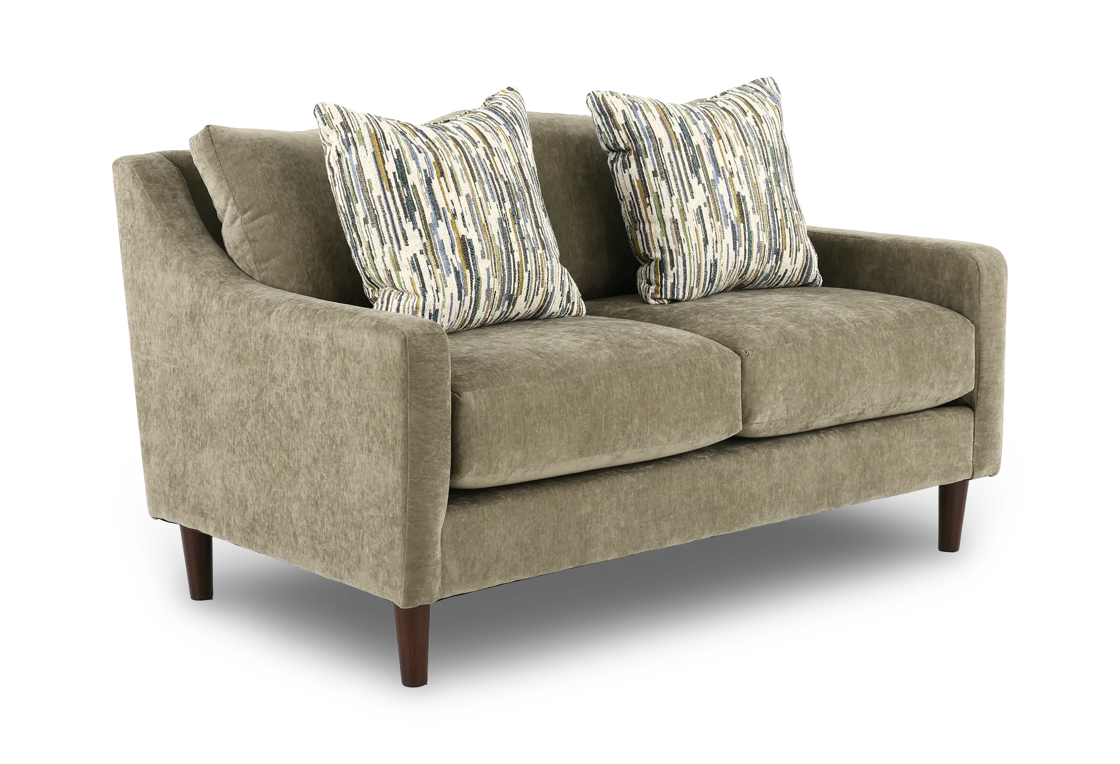 PAMLOV/MOSS Pamela Moss Green Loveseat-1