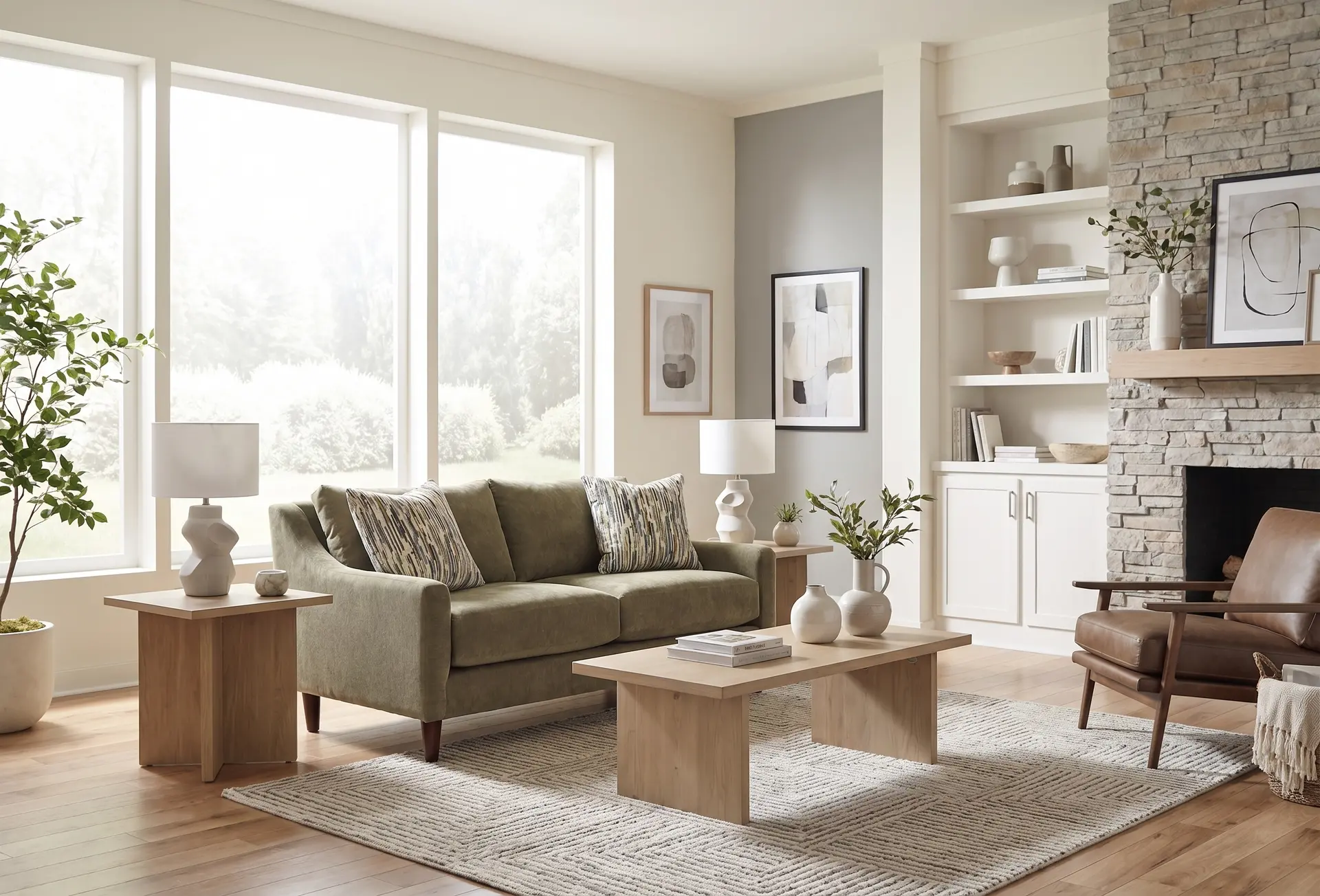 PAMLOV/MOSS Pamela Moss Green Loveseat-2