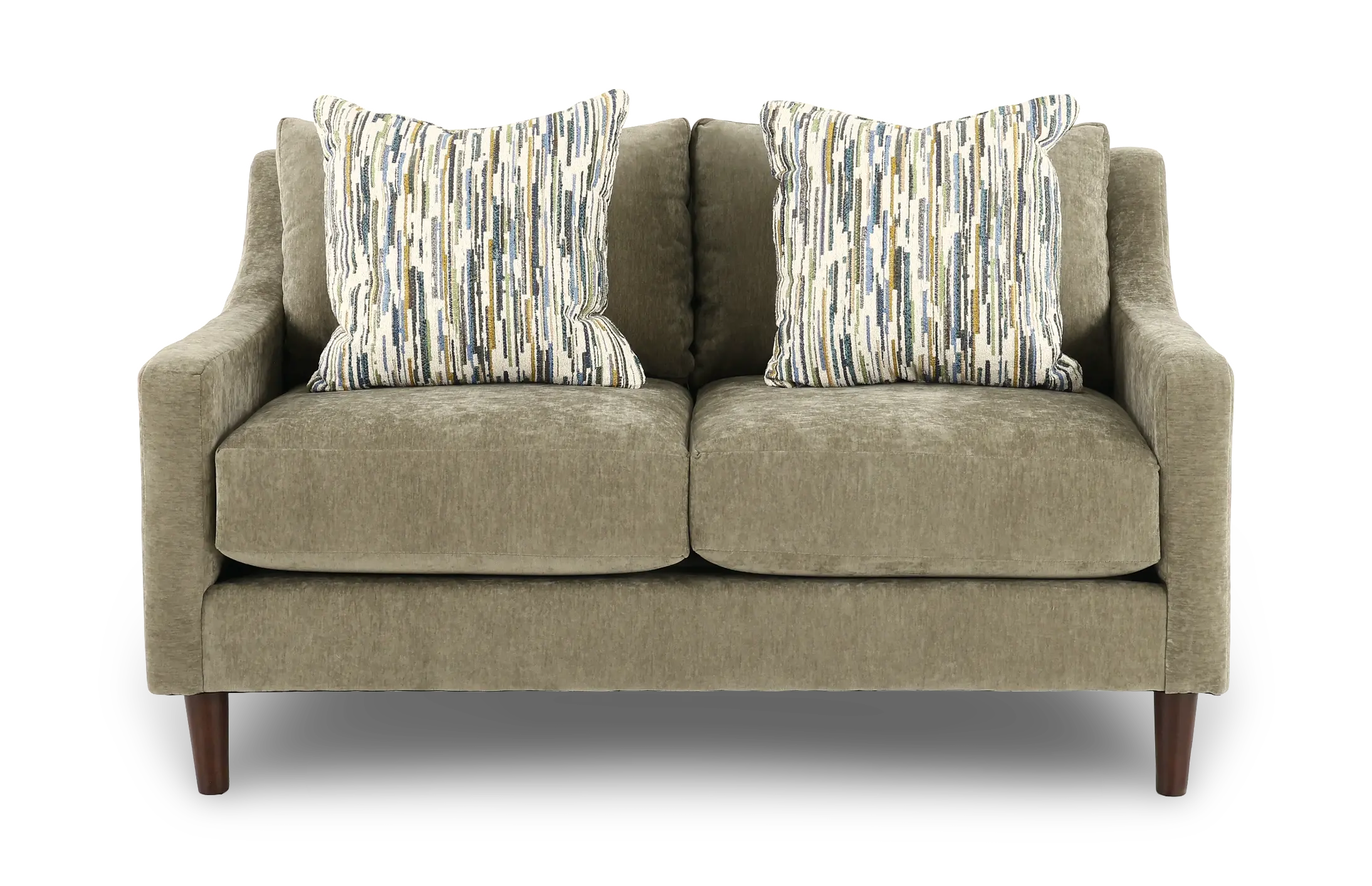 PAMLOV/MOSS Pamela Moss Green Loveseat-4