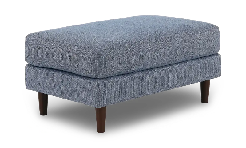 Kathryn Atlantic Blue Ottoman