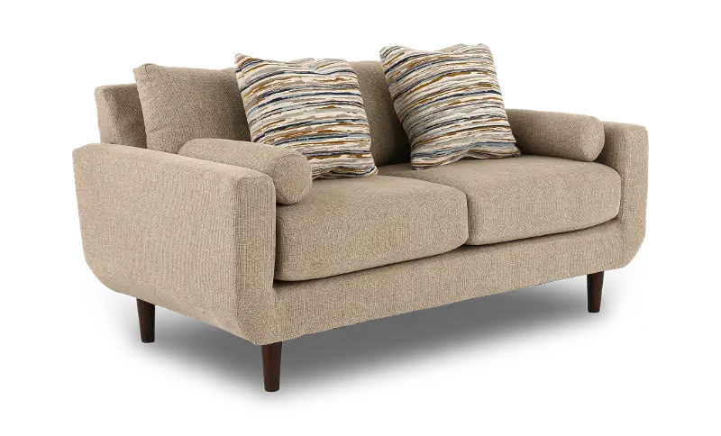 Kathryn Grain Beige Loveseat