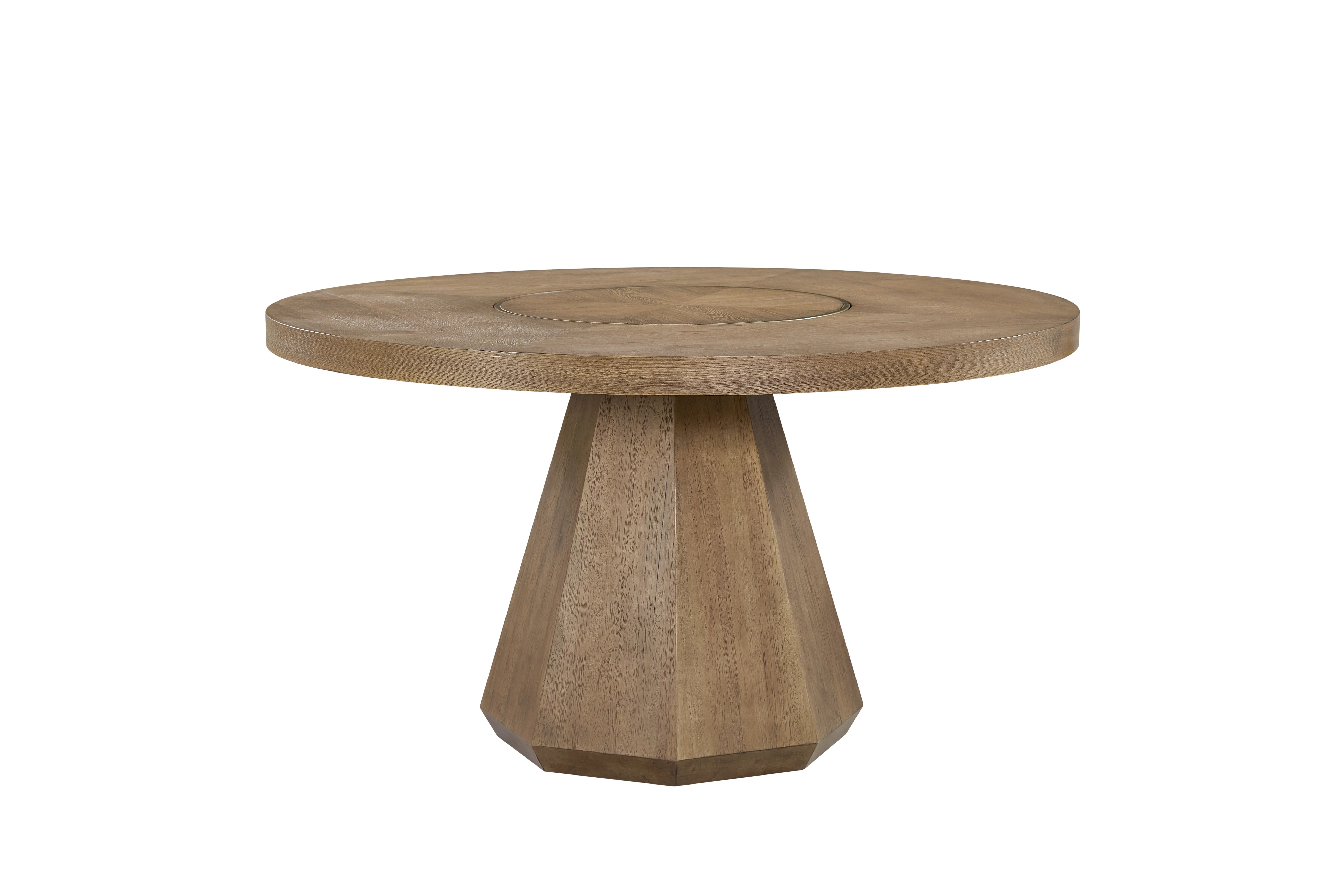 Elure Latte Brown 5-Piece Dining Set with Turntable-4