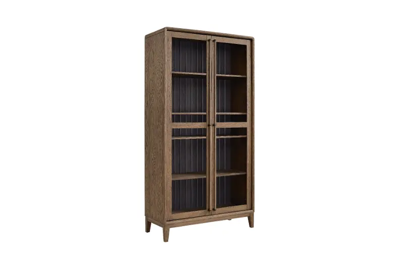 Elure Latte Brown and Peppercorn Black Display Cabinet