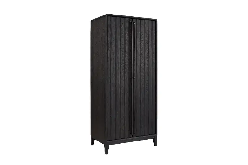 Elure Peppercorn Black Armoire