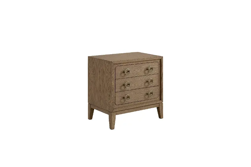 Elure Latte Brown 3-Drawer Nightstand